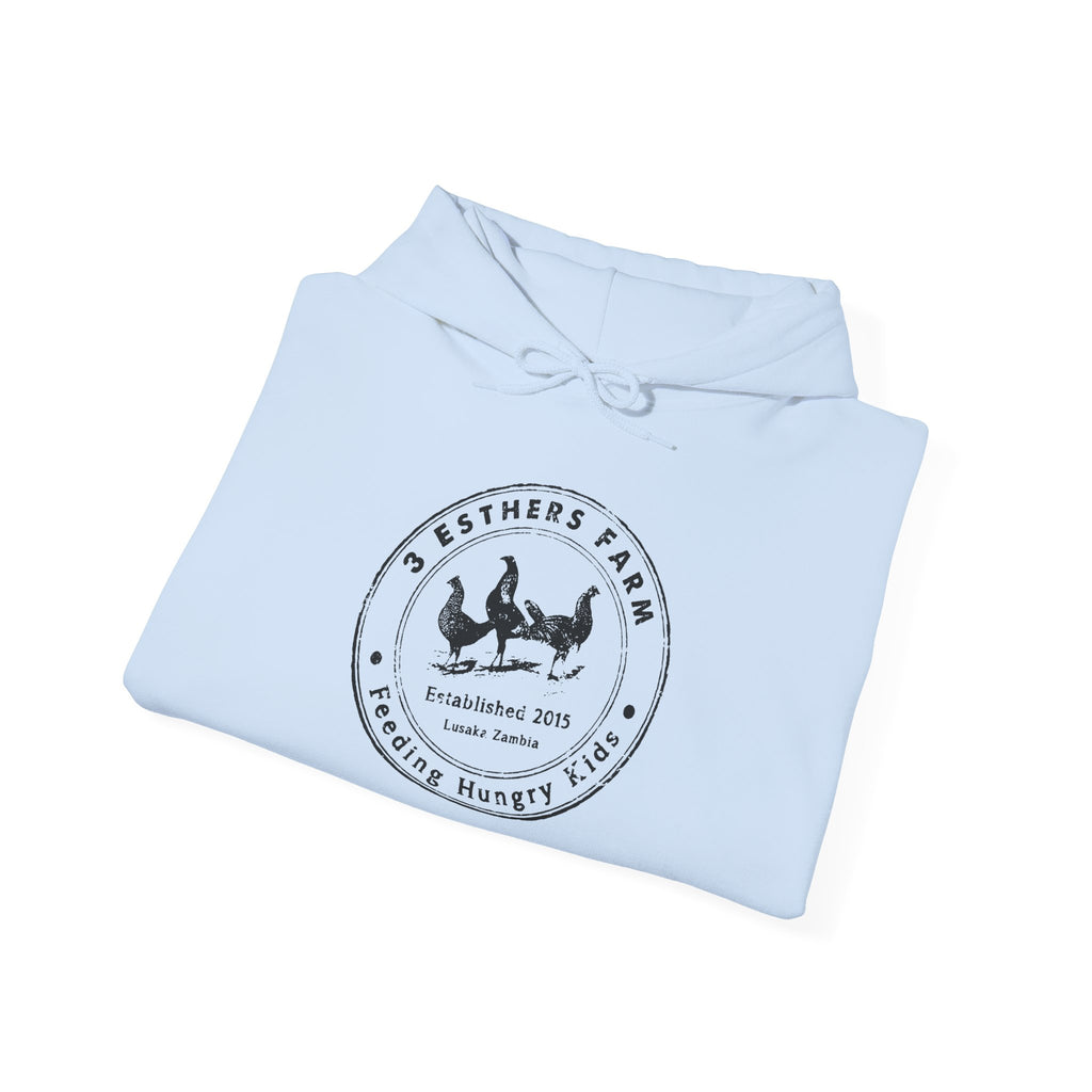 Farmhouse Chicken Hoodie — Crest Logo ‘Est. 2021’ Cozy Pullover