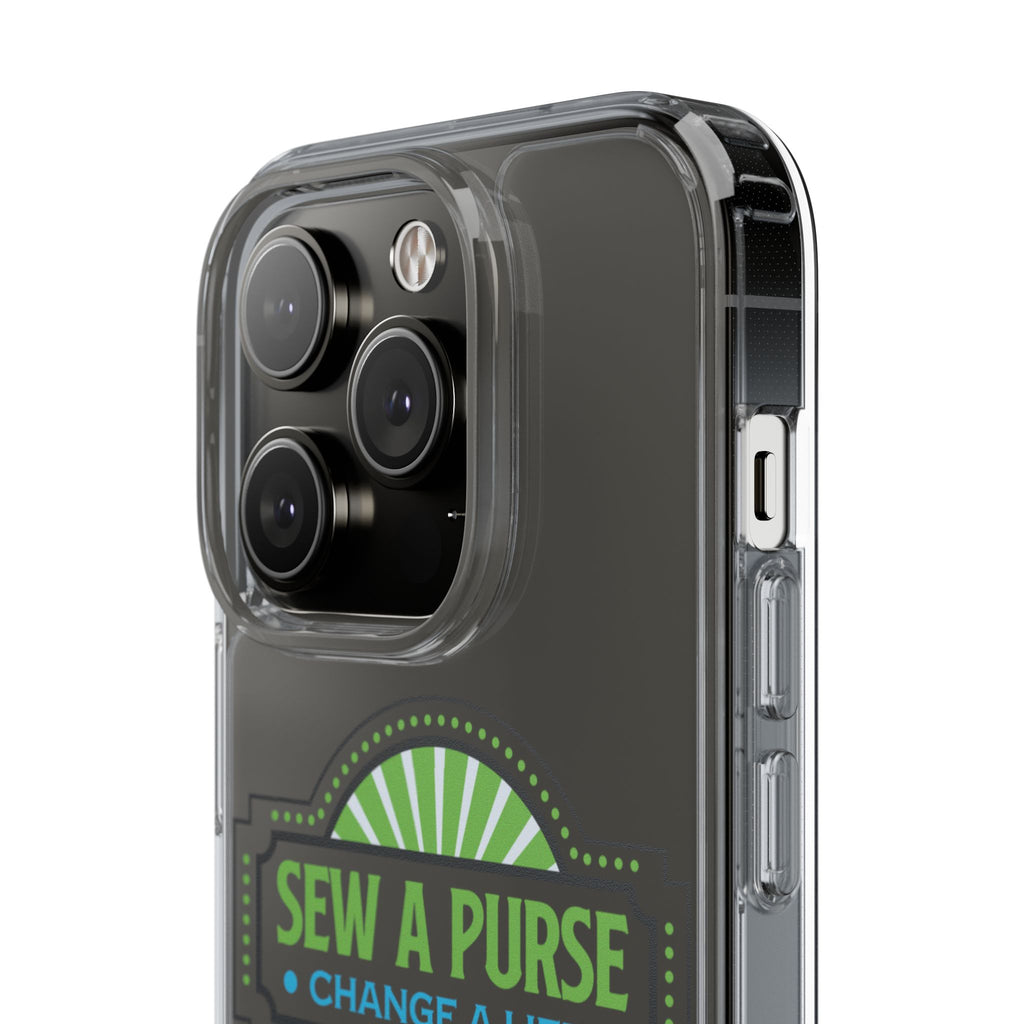 Clear Case — “Sew a Purse, Change a Life” Charity Phone Case