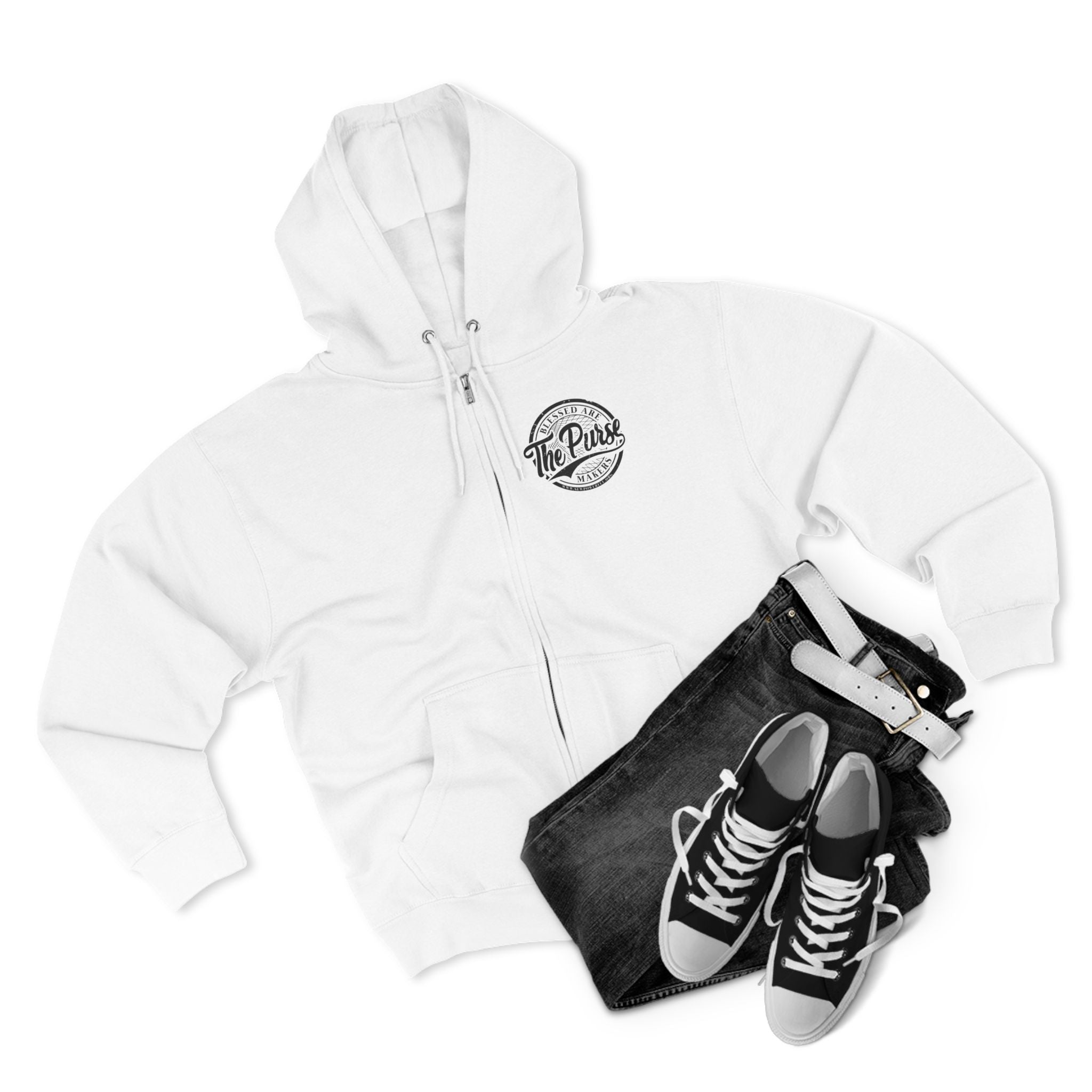 The Purse Zip Hoodie — Vintage Camping Logo Hooded Jacket