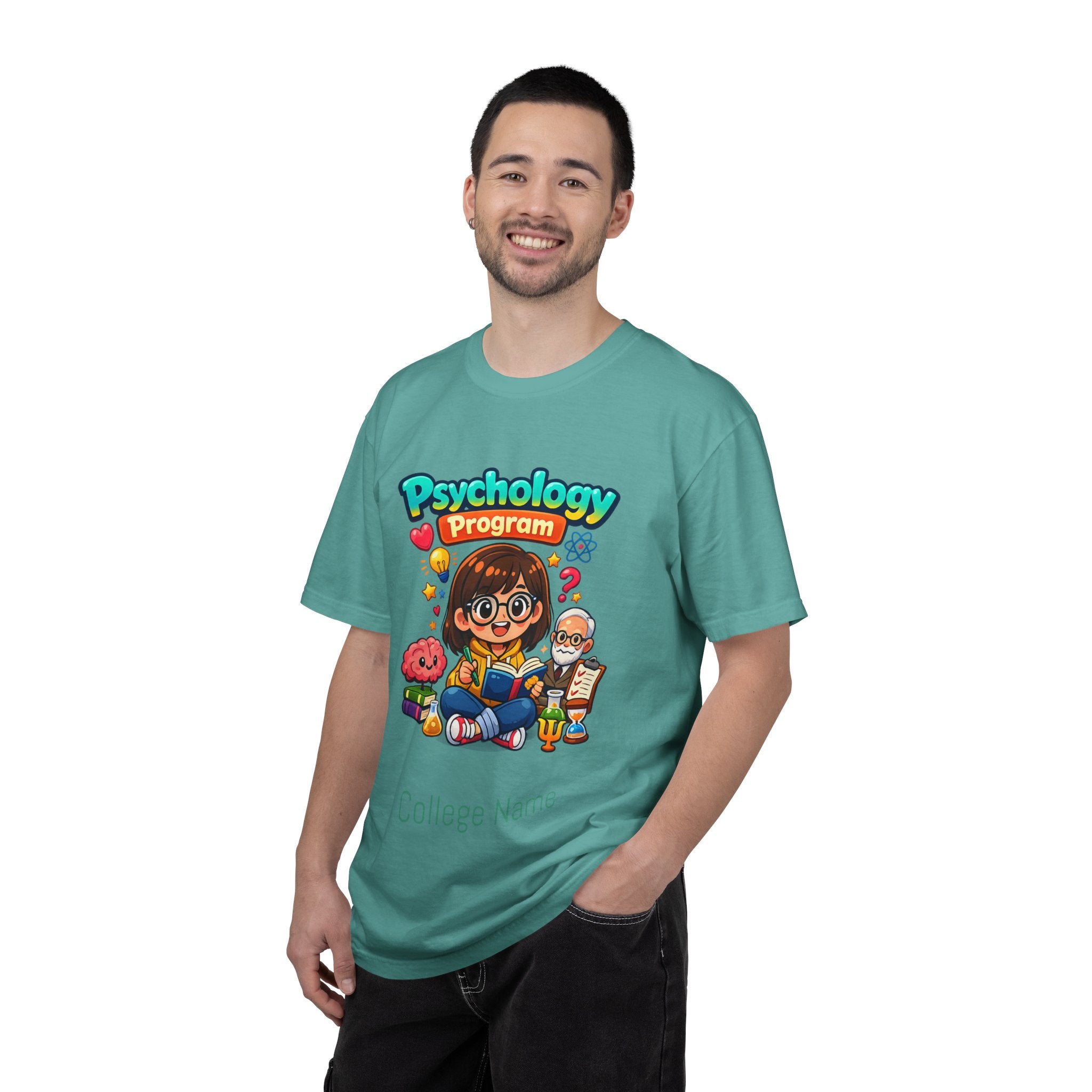 Psychology Program T-Shirt — Cute Student Cartoon Design