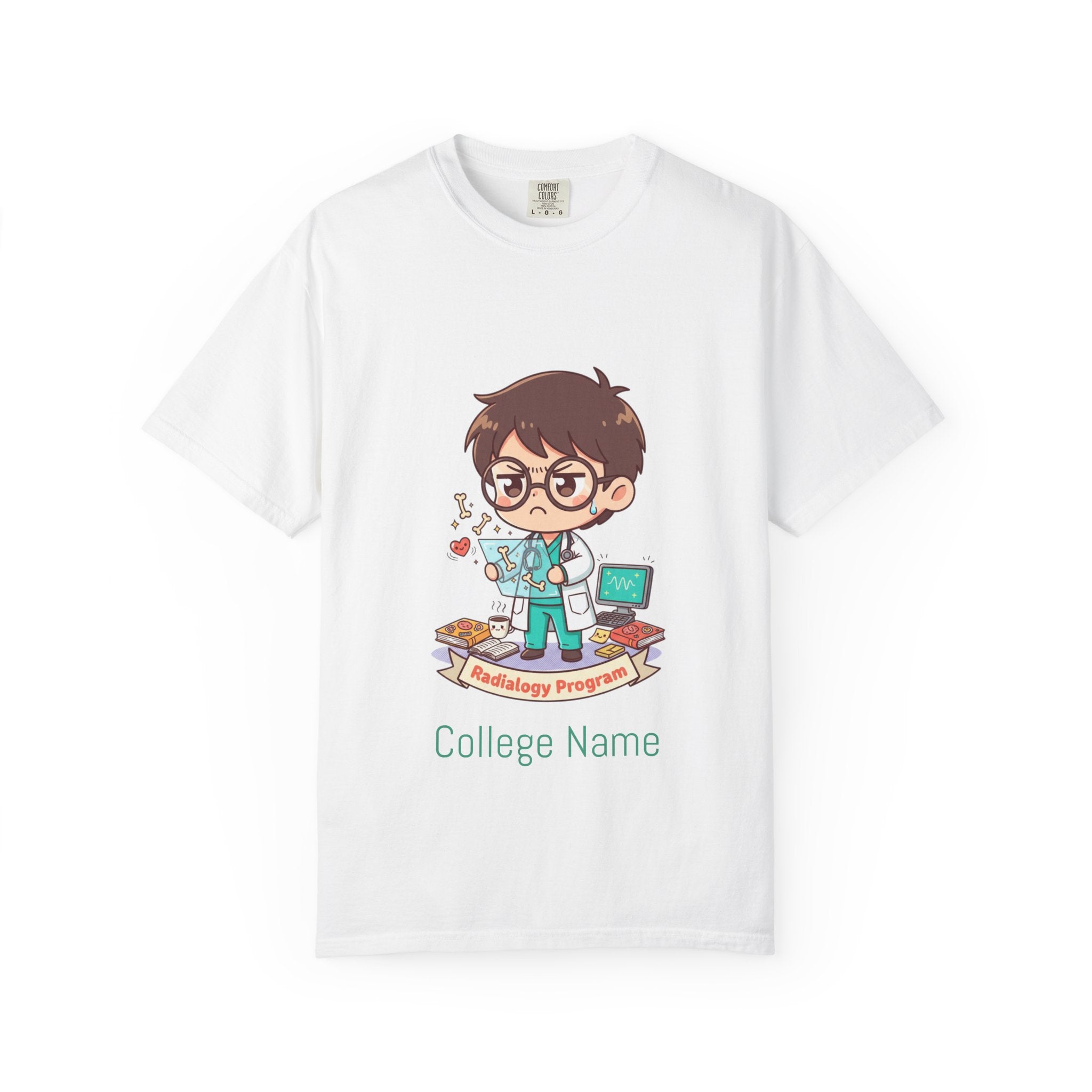 Radiology Program T-Shirt — Cute Radiologist Cartoon College Tee
