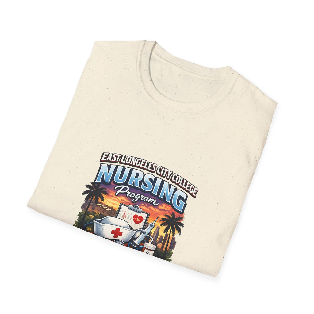 California Nursing Program T-Shirt — Retro Palm Tree Beach Nurse Design