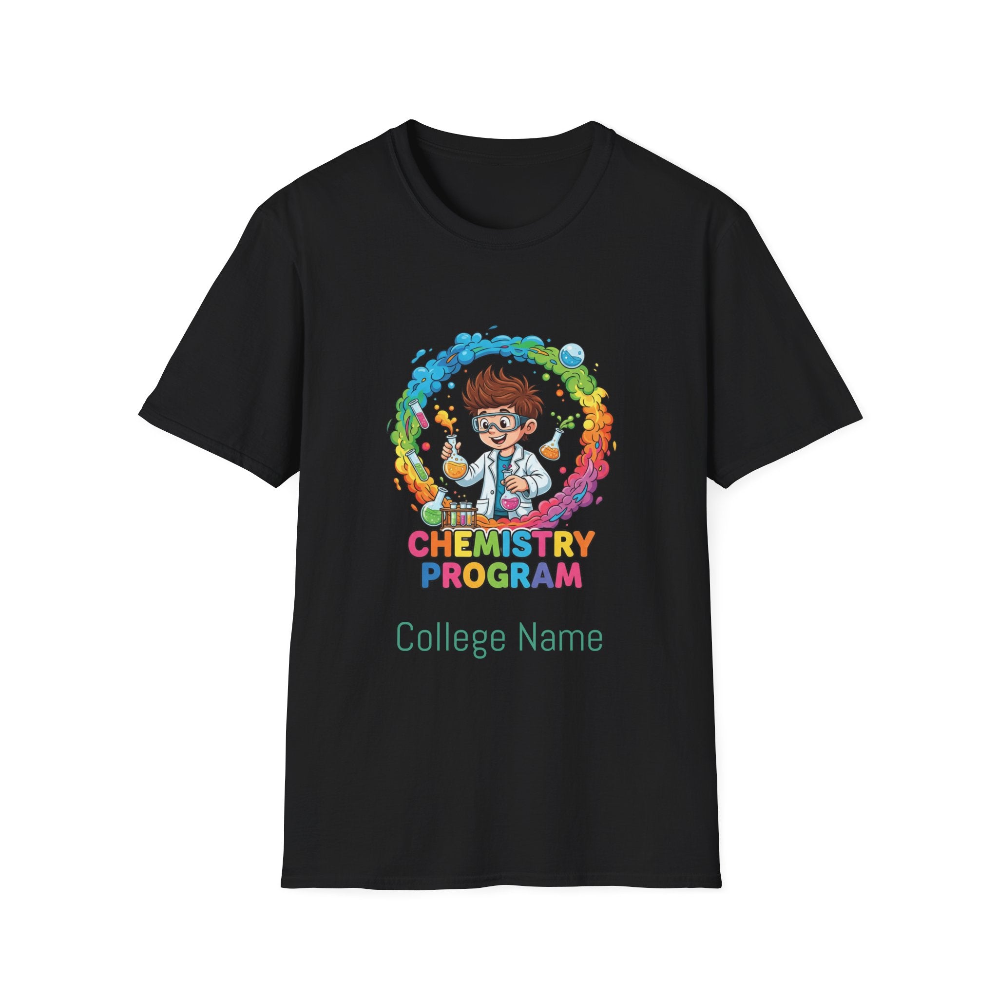 Chemistry Program T-Shirt — Colorful Science Club Tee