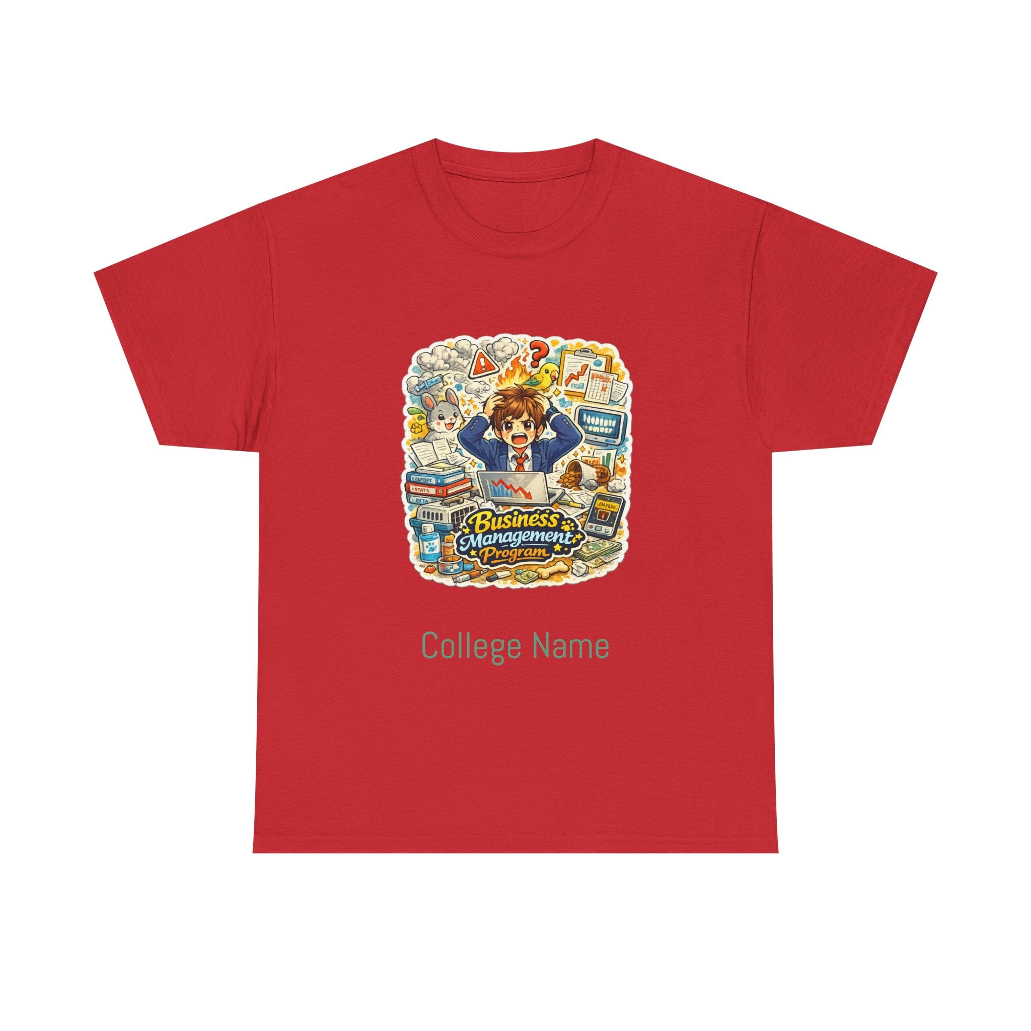 Business Management Major T-Shirt - Cute College Illustration Tee