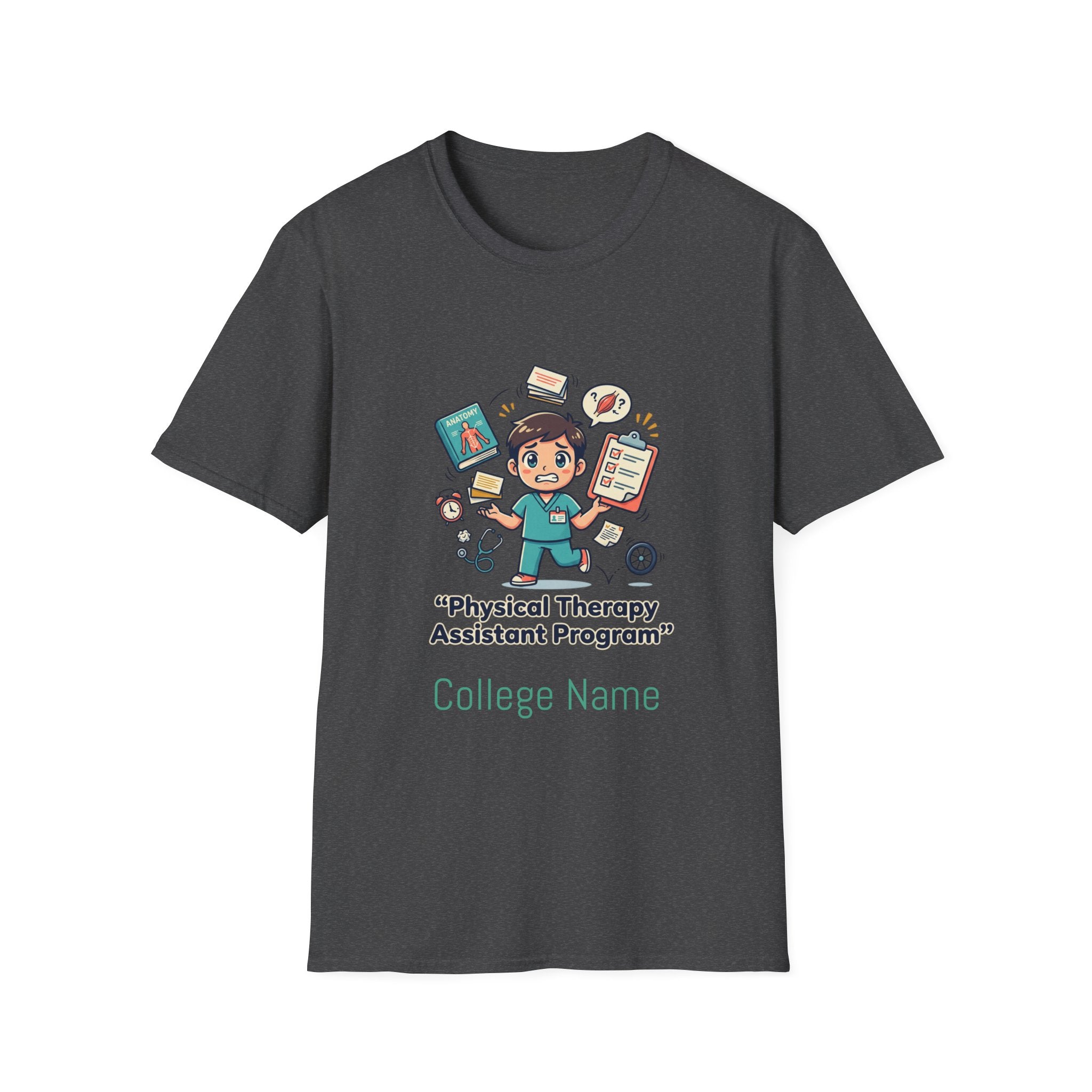 Physical Therapy Assistant Program T-Shirt — Cute PTA Student Tee (Custom College Name)