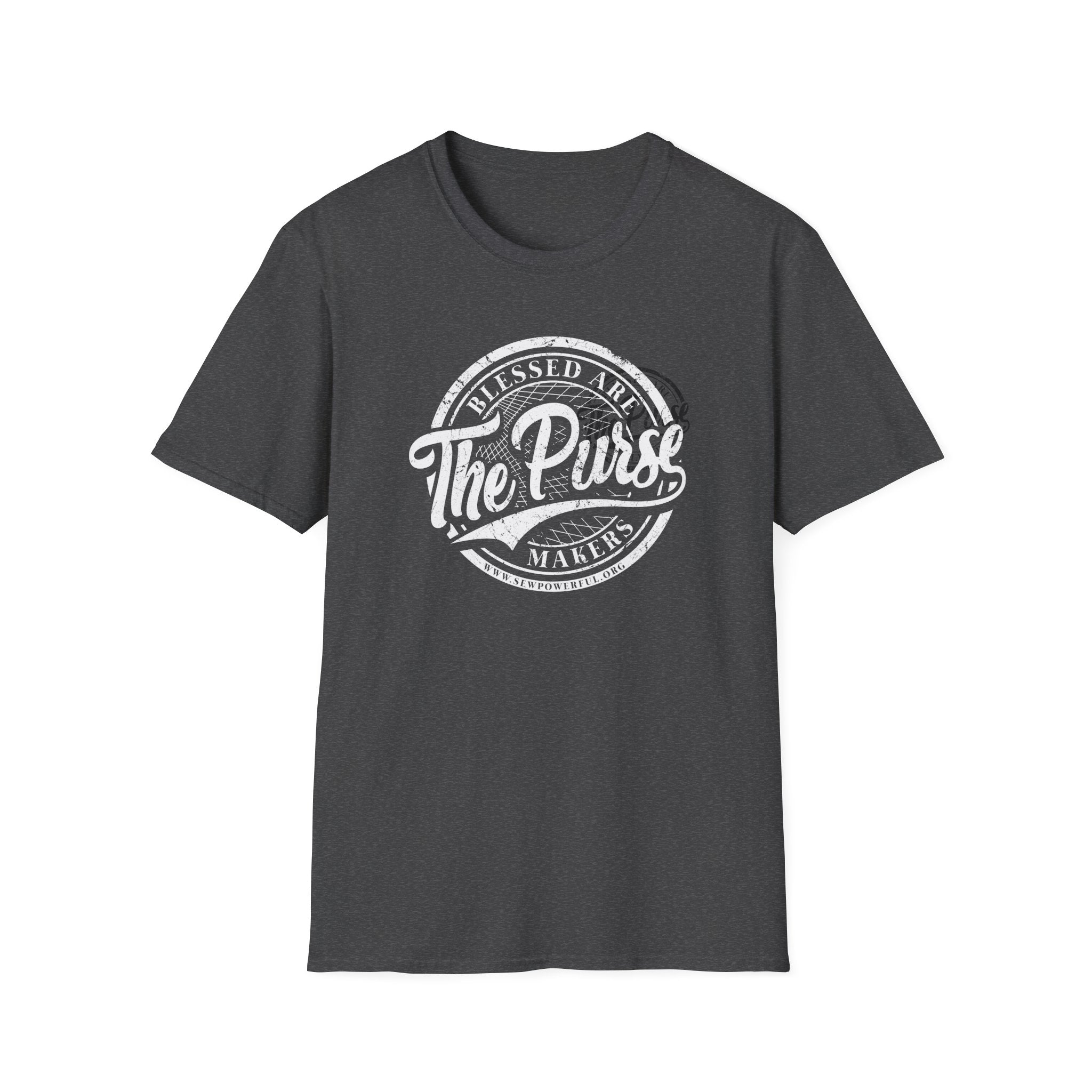 Blessed Are The Purse Makers White Logo T-Shirt