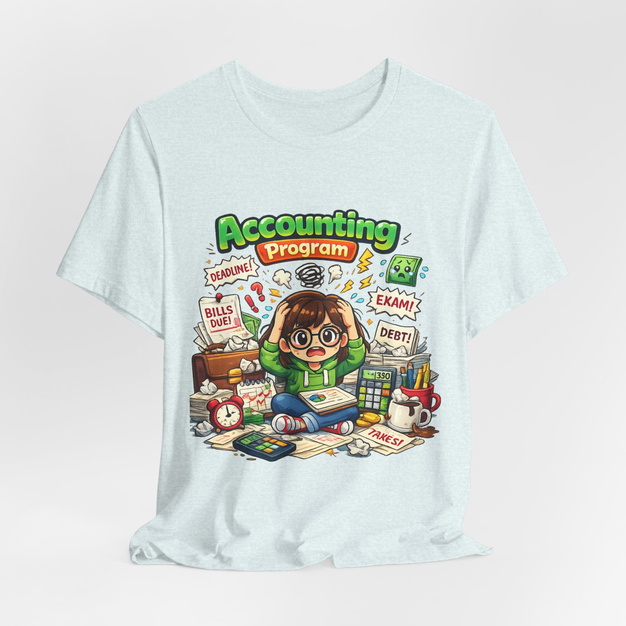 Accounting Program Student Tee — Cute Study Cartoon College Shirt