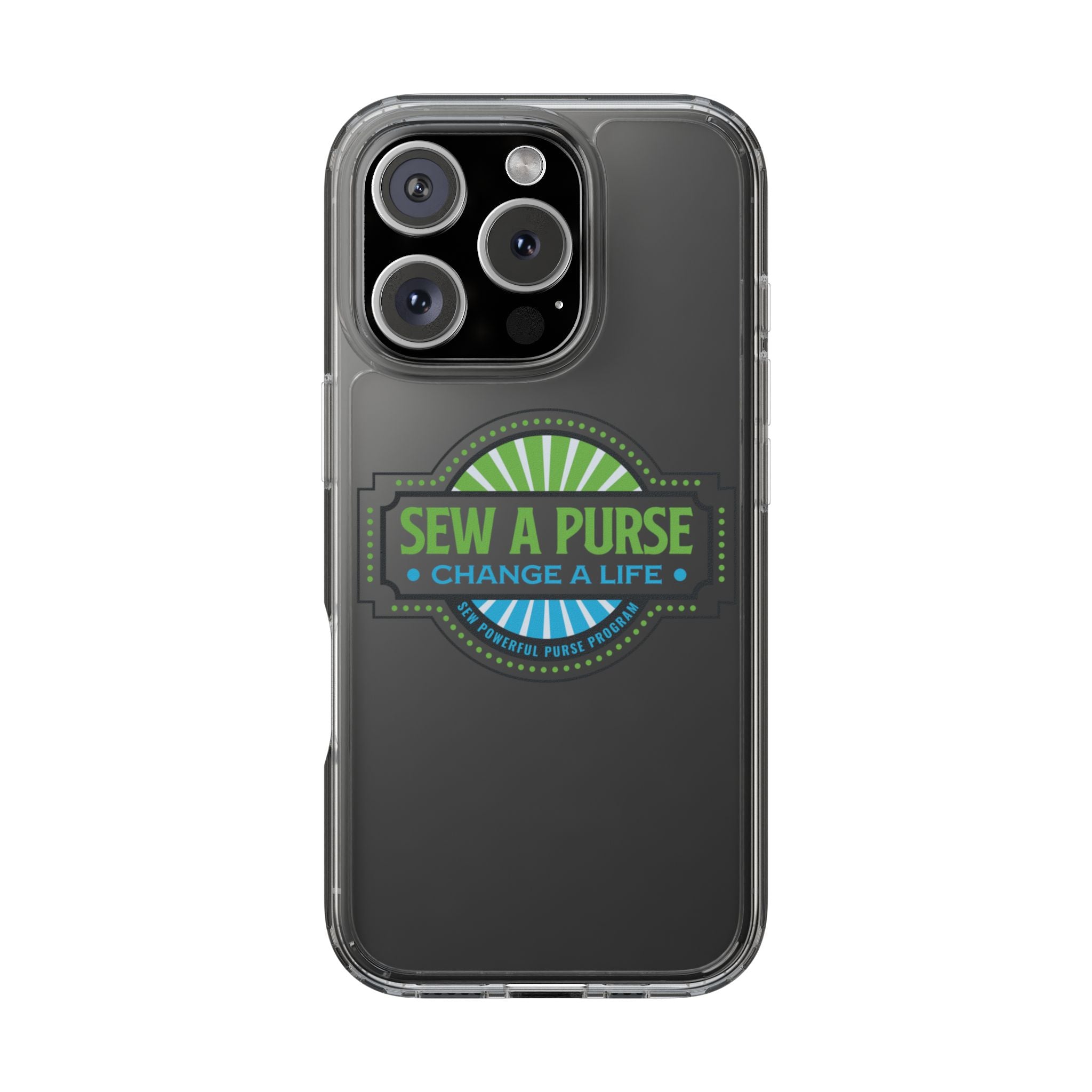 Clear Case — “Sew a Purse, Change a Life” Charity Phone Case