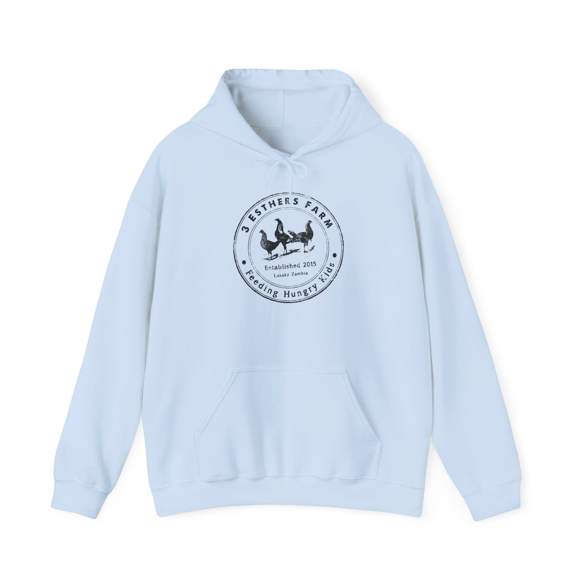 Farmhouse Chicken Hoodie — Crest Logo ‘Est. 2021’ Cozy Pullover