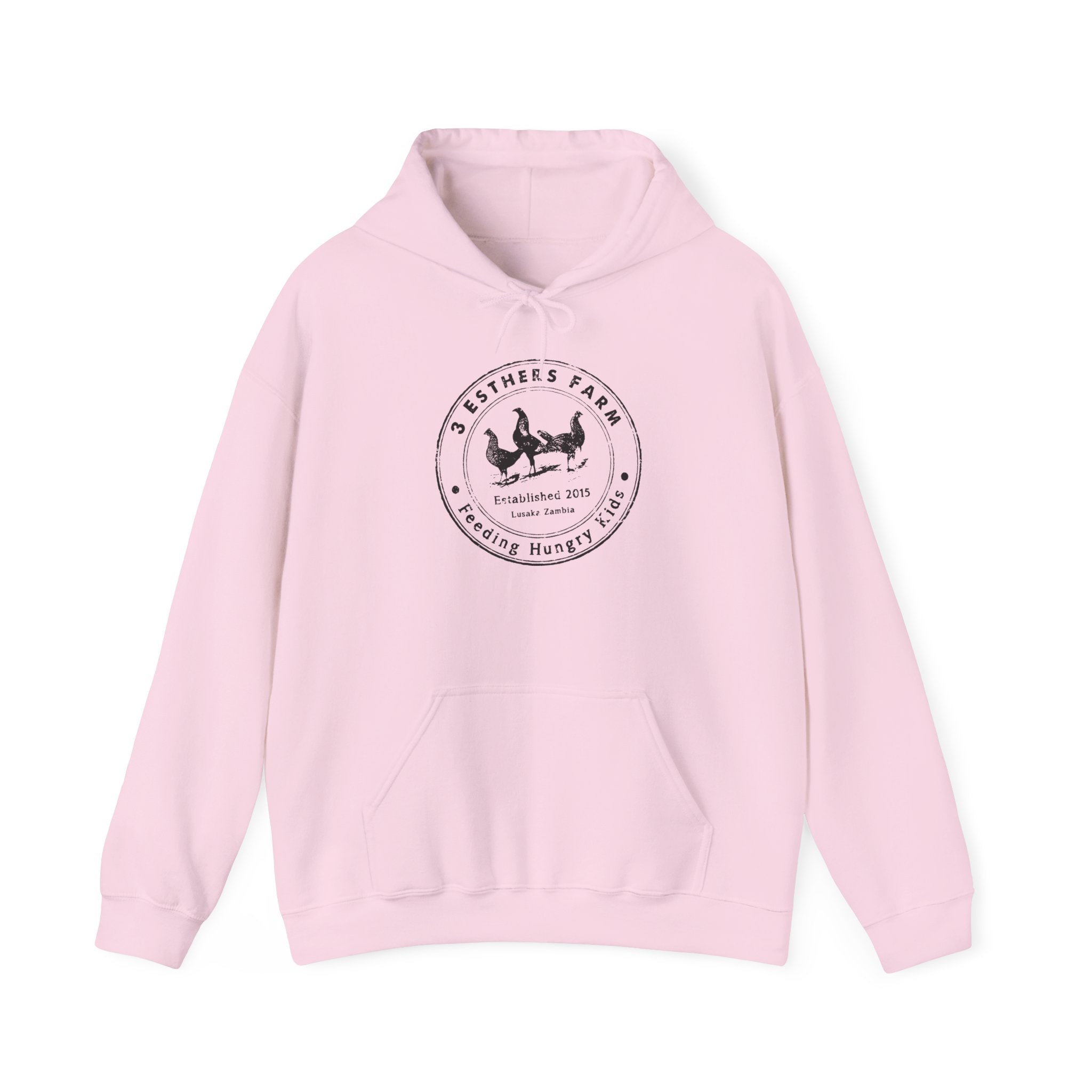 Farmhouse Chicken Hoodie — Crest Logo ‘Est. 2021’ Cozy Pullover