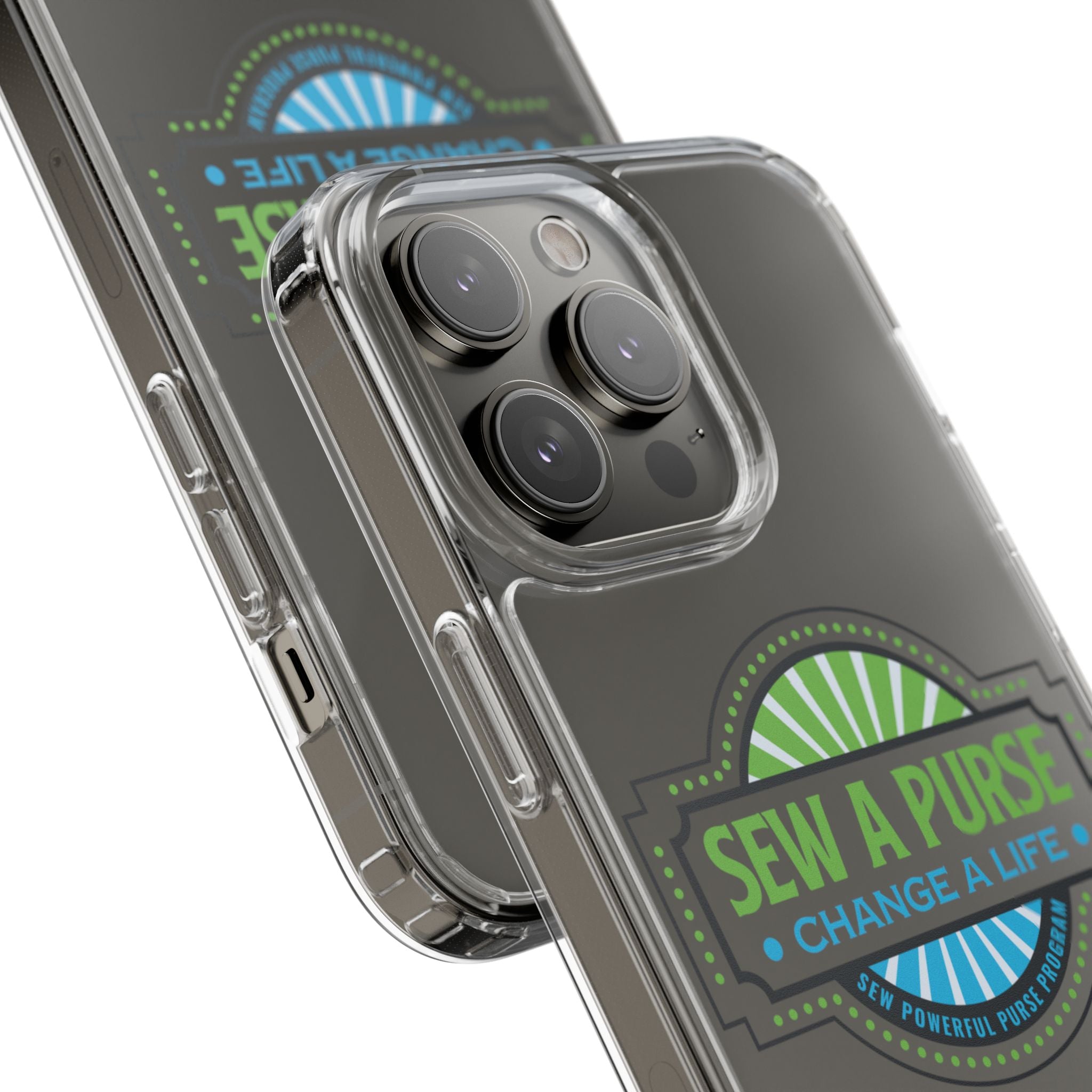 Clear Case — “Sew a Purse, Change a Life” Charity Phone Case