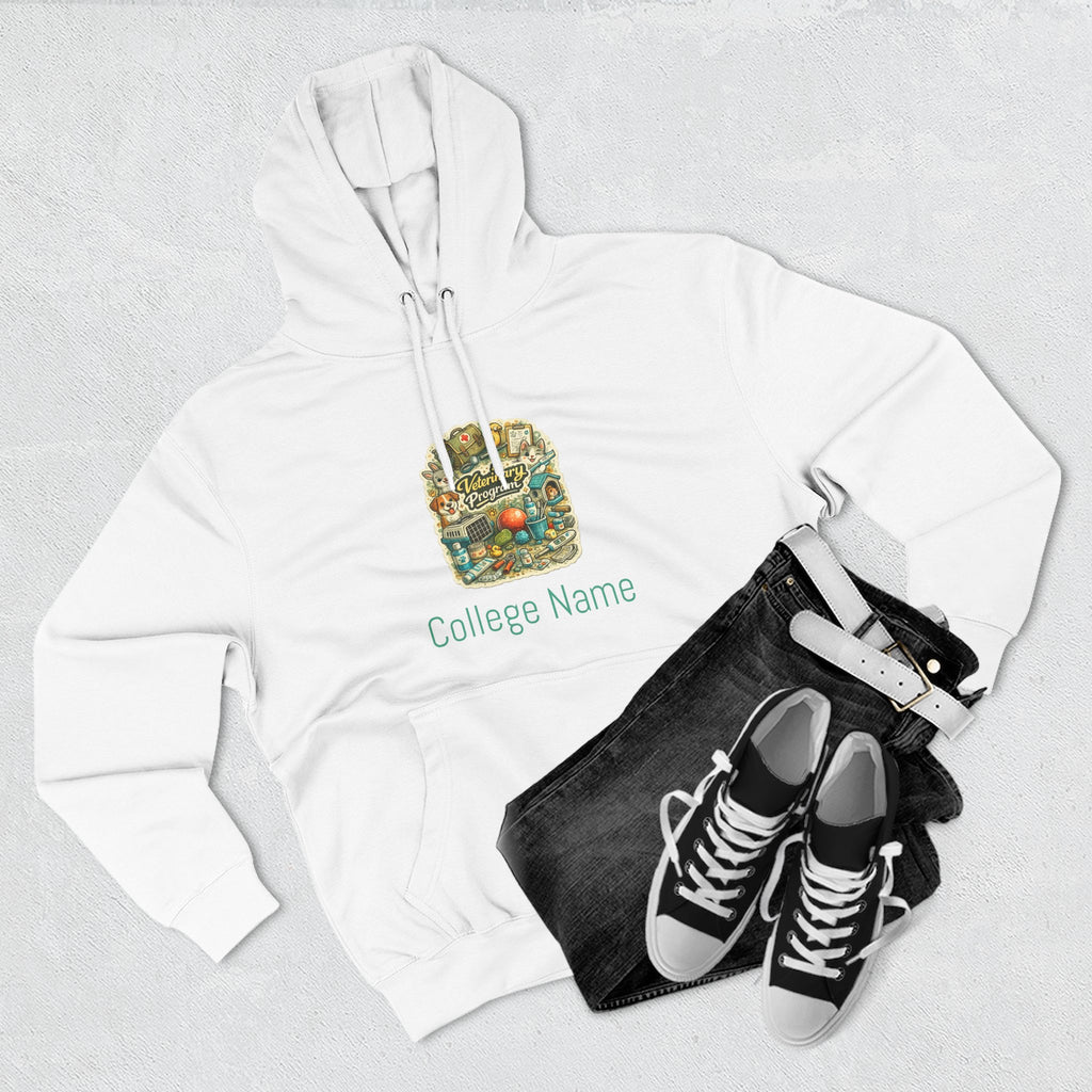 Veterinary Program Hoodie — Personalized College Name Fleece Pullover