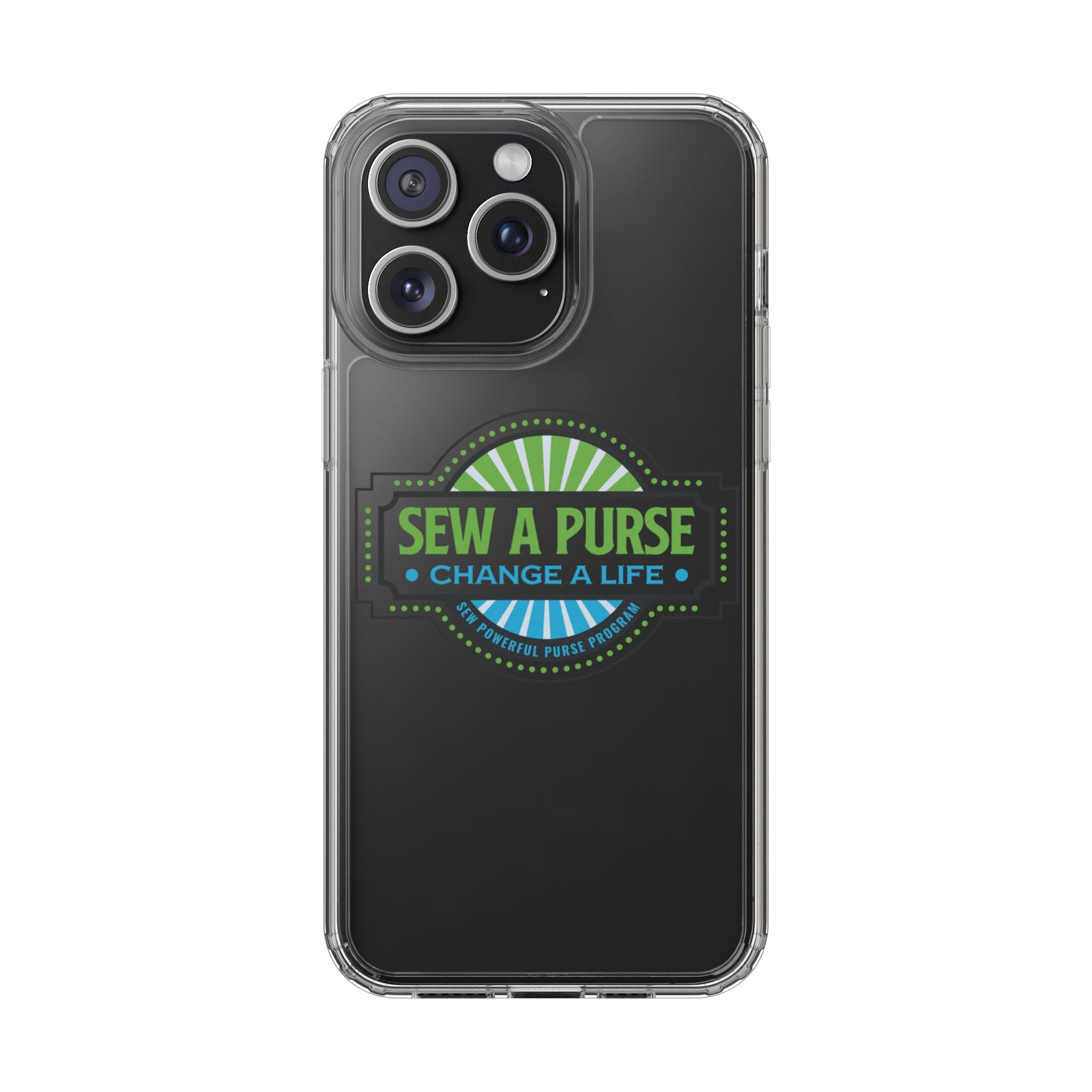 Clear Case — “Sew a Purse, Change a Life” Charity Phone Case