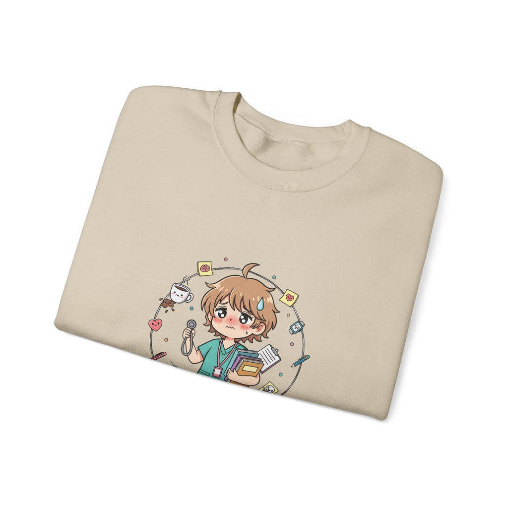 Medical Assistant Program Crewneck Sweatshirt — Cute Anime Student Design
