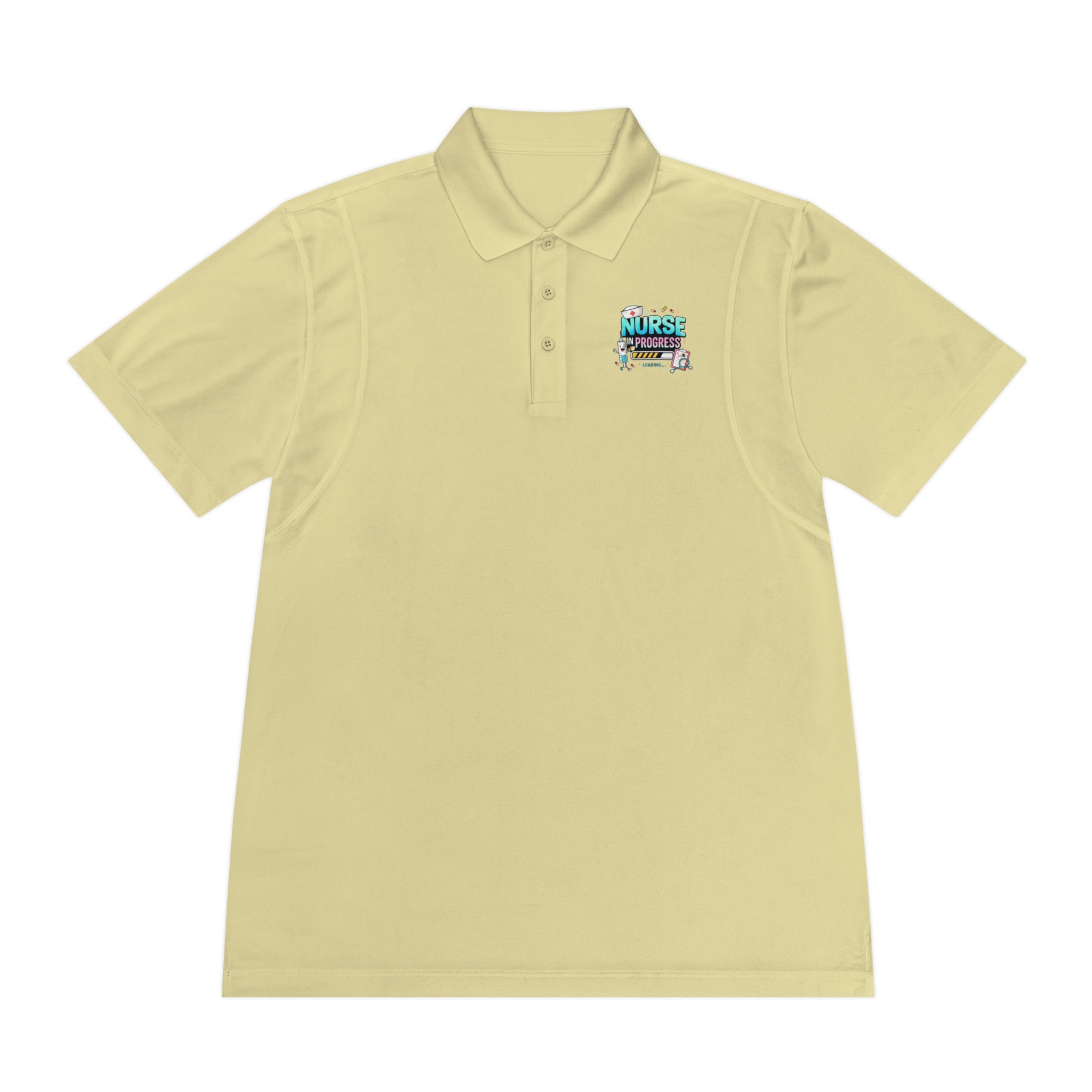 Nurse Progress Polo Shirt — Funny Medical Progress Bar Polo for Nurses
