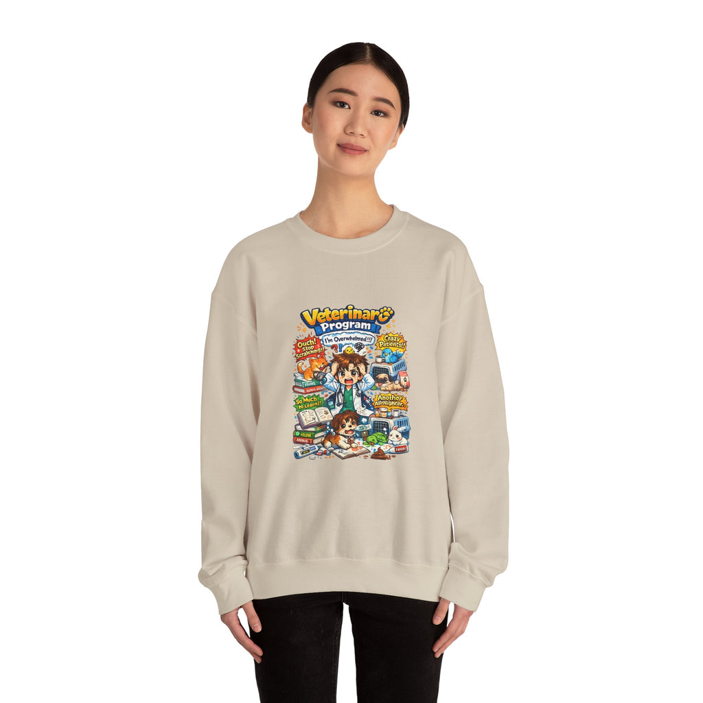 Veterinary Program Crewneck Sweatshirt – Cute Vet Student Graphic
