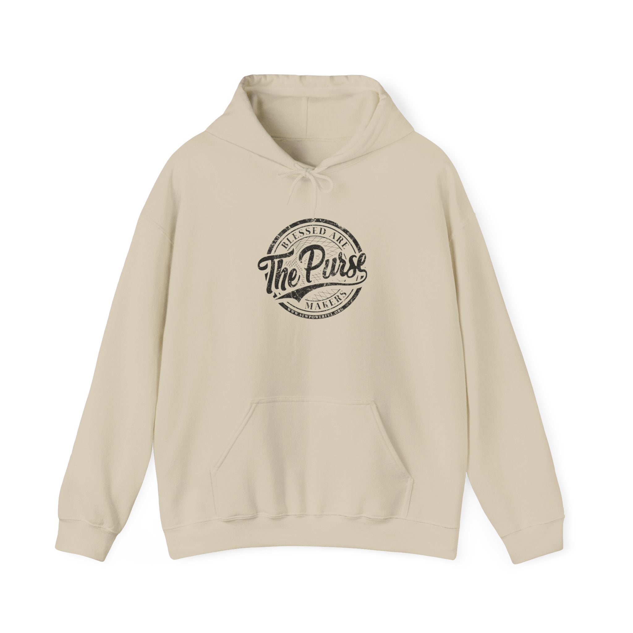 The Purse Vintage Logo Hoodie — Retro Circular Graphic Pullover