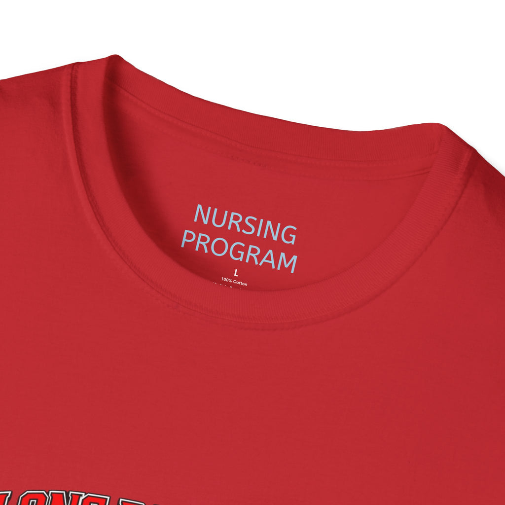 Long Beach City College Nursing Program T-Shirt — Caduceus Skull Patch Design