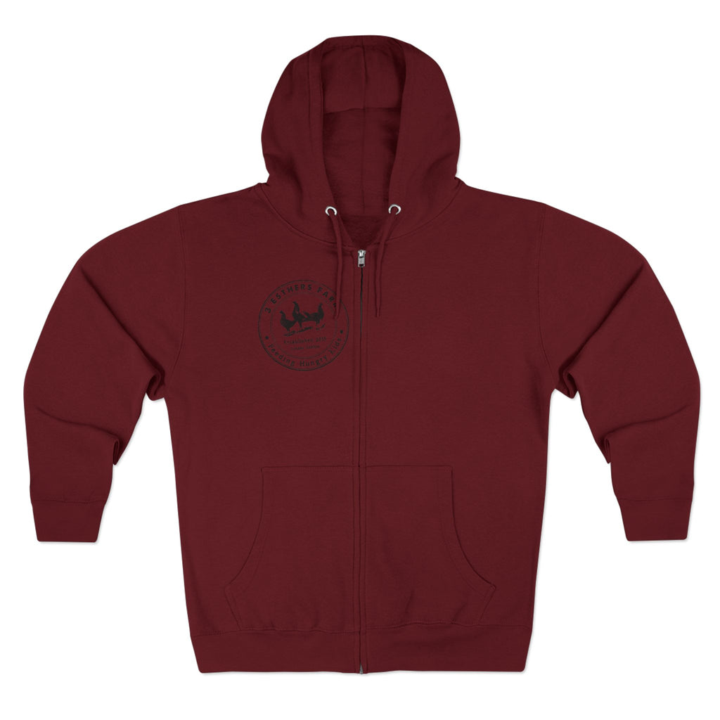 3 Esther Zip Hoodie – Coastal Sailing Badge Chest Print