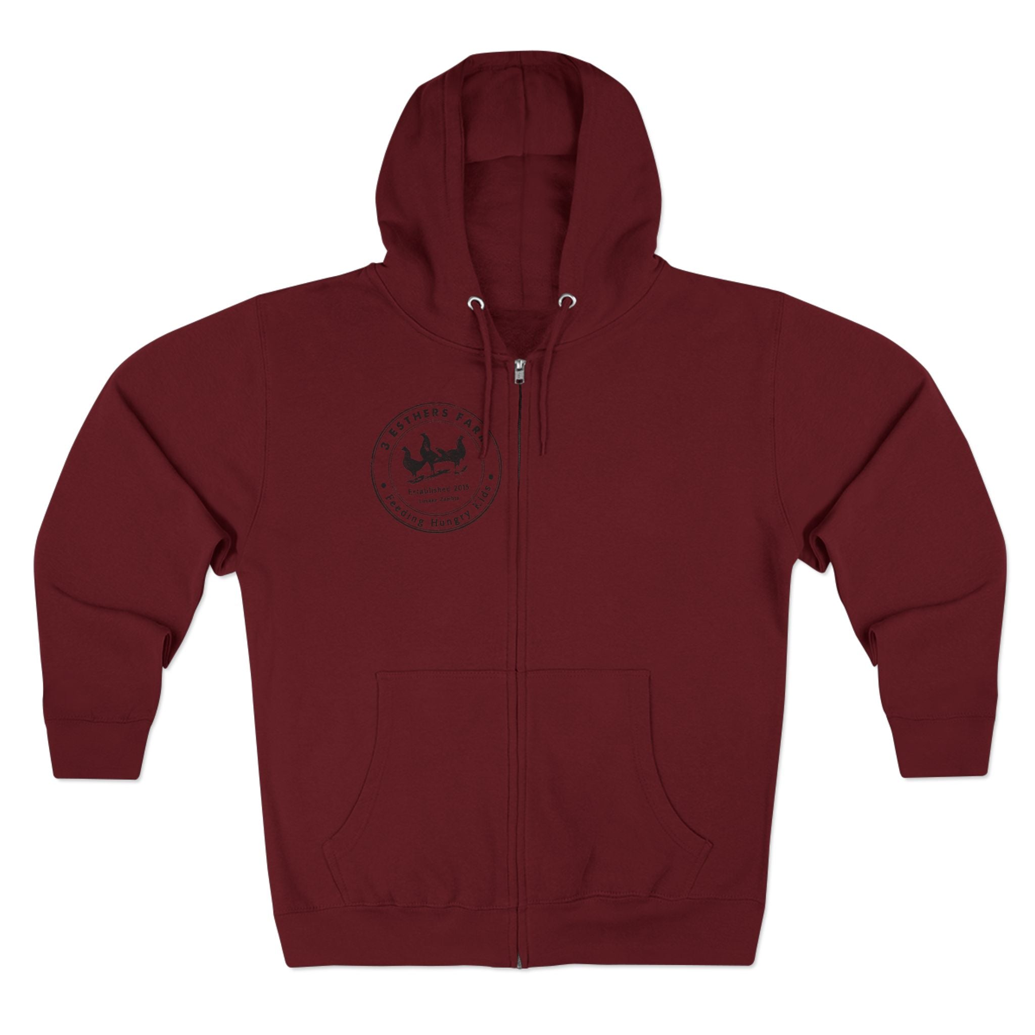 3 Esther Zip Hoodie – Coastal Sailing Badge Chest Print