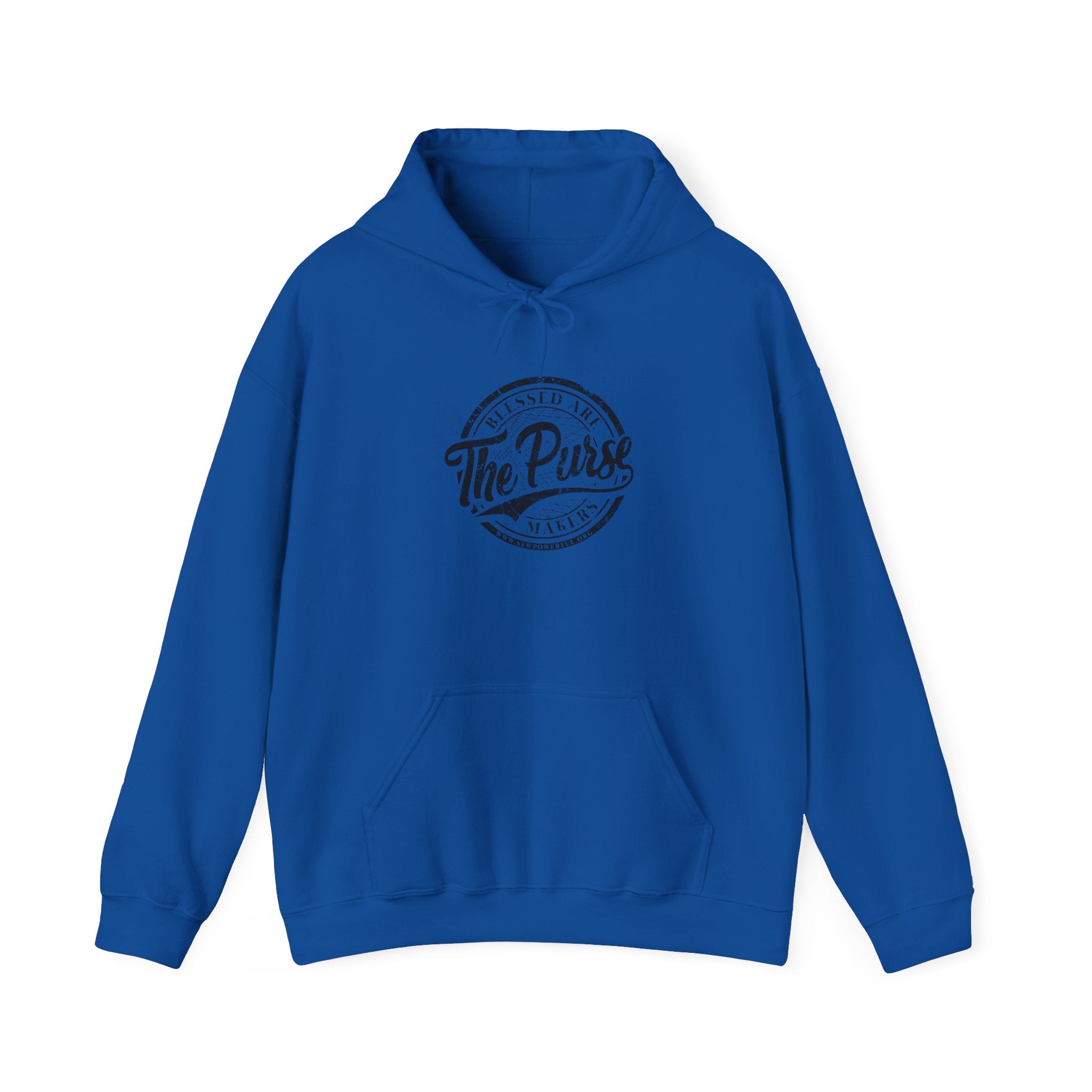 The Purse Vintage Logo Hoodie — Retro Circular Graphic Pullover