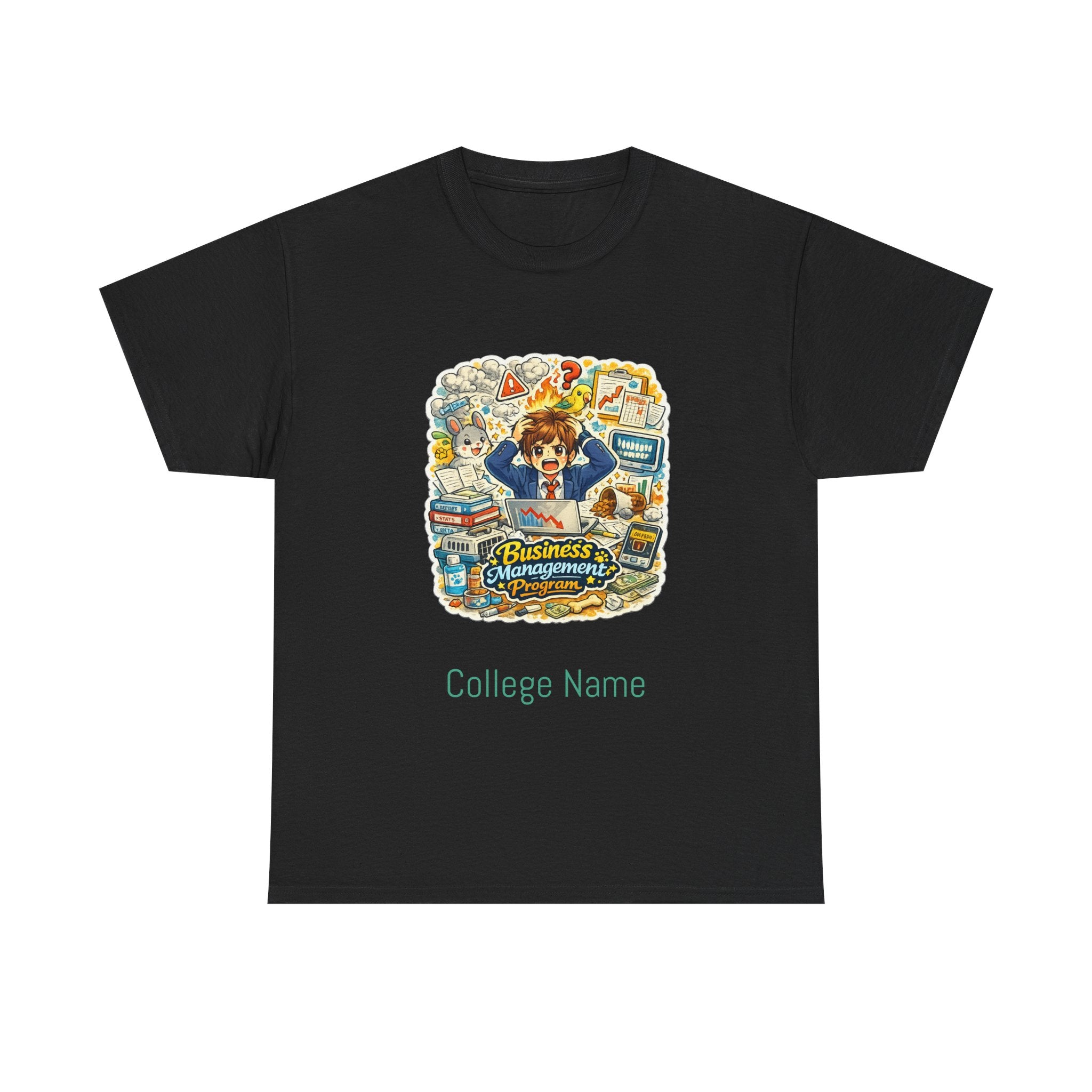 Business Management Major T-Shirt - Cute College Illustration Tee