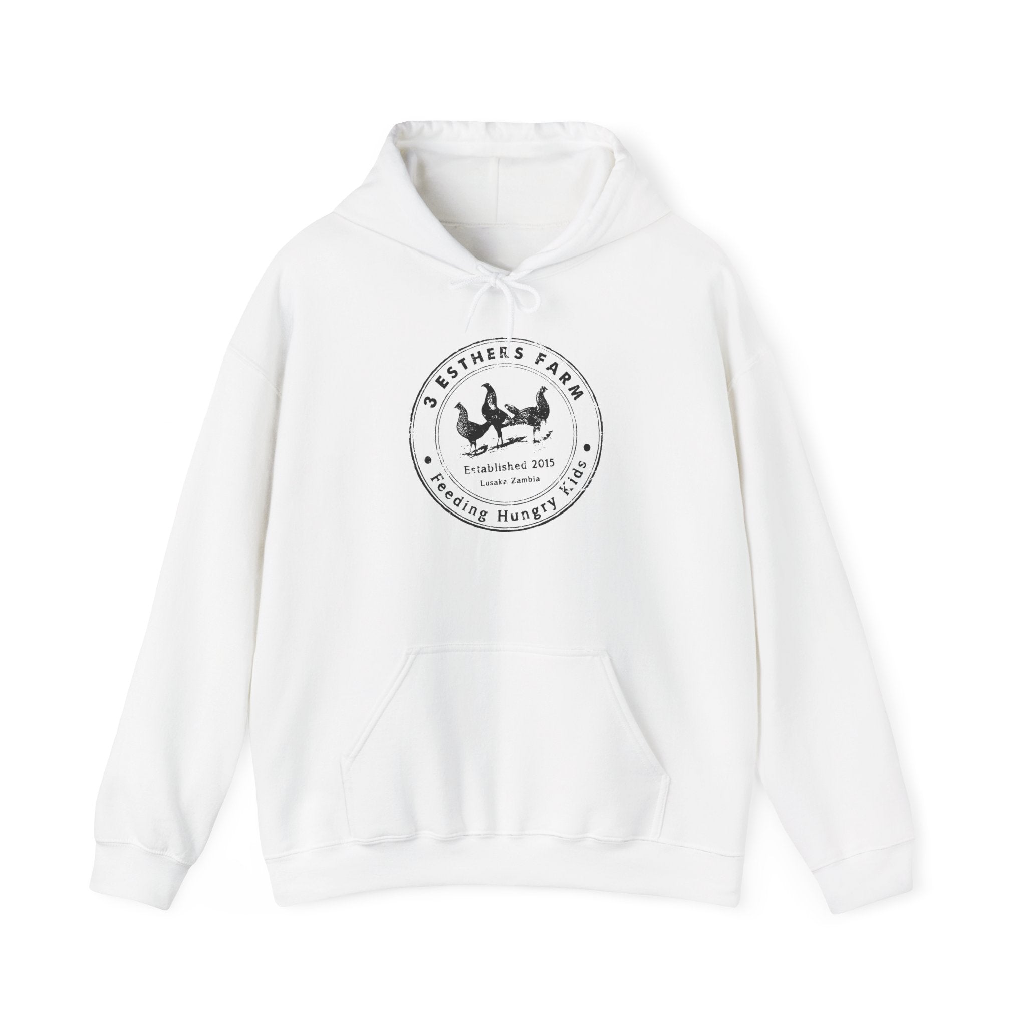 Farmhouse Chicken Hoodie — Crest Logo ‘Est. 2021’ Cozy Pullover