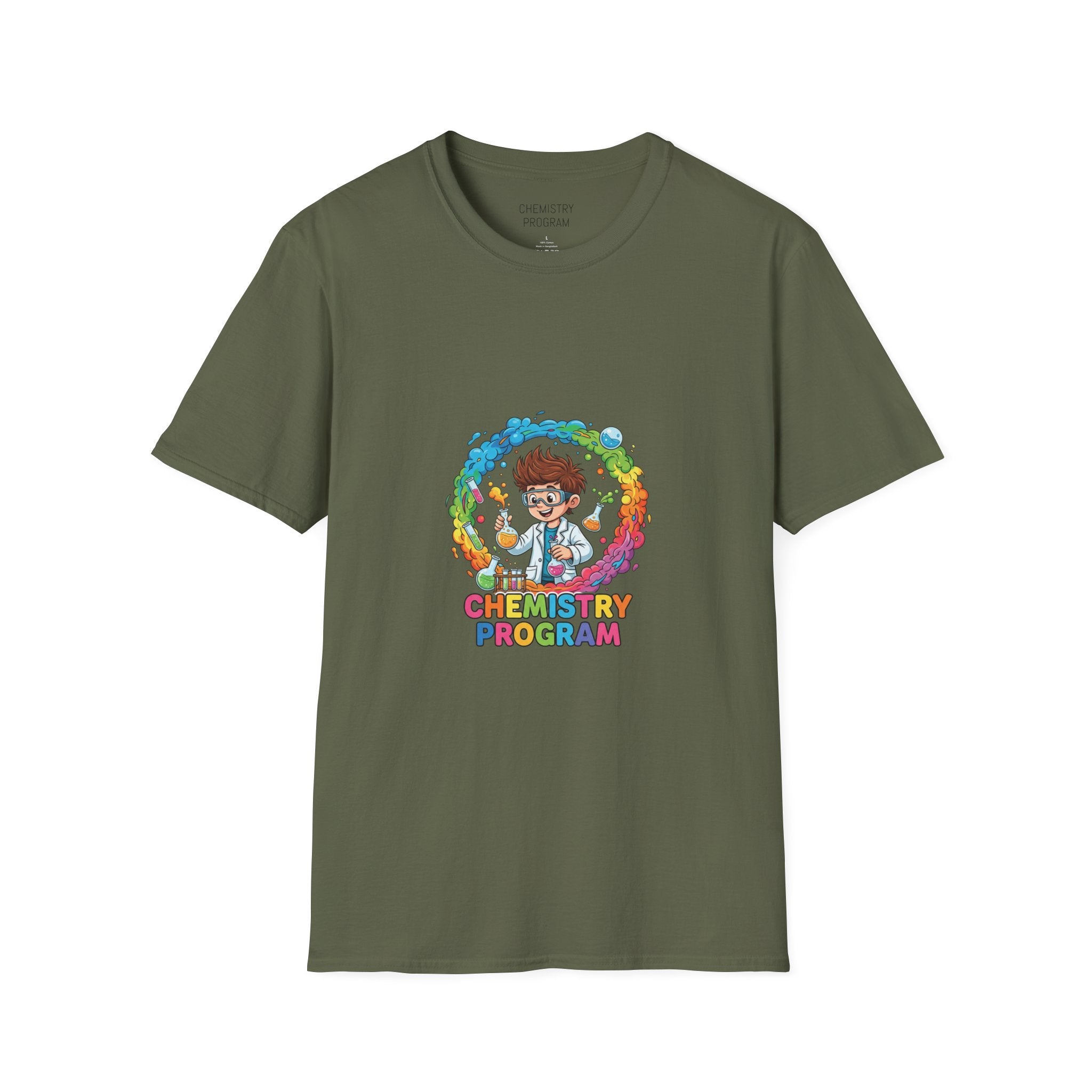 Chemistry Program T-Shirt — Colorful Science Club Tee