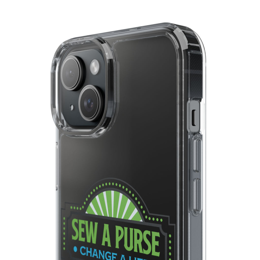 Clear Case — “Sew a Purse, Change a Life” Charity Phone Case