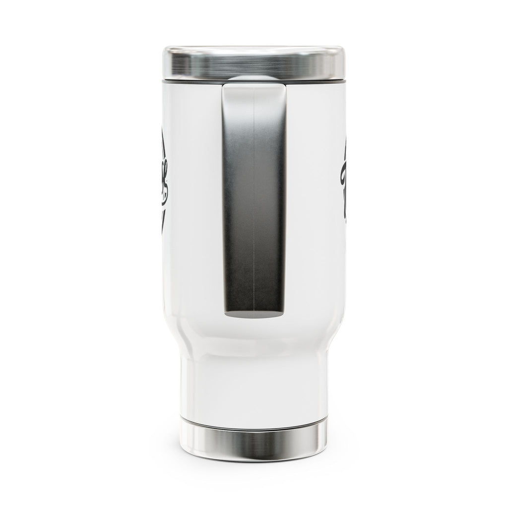 Blessed Are The Purse Makers 14 oz Stainless Steel Travel Mug with Handle