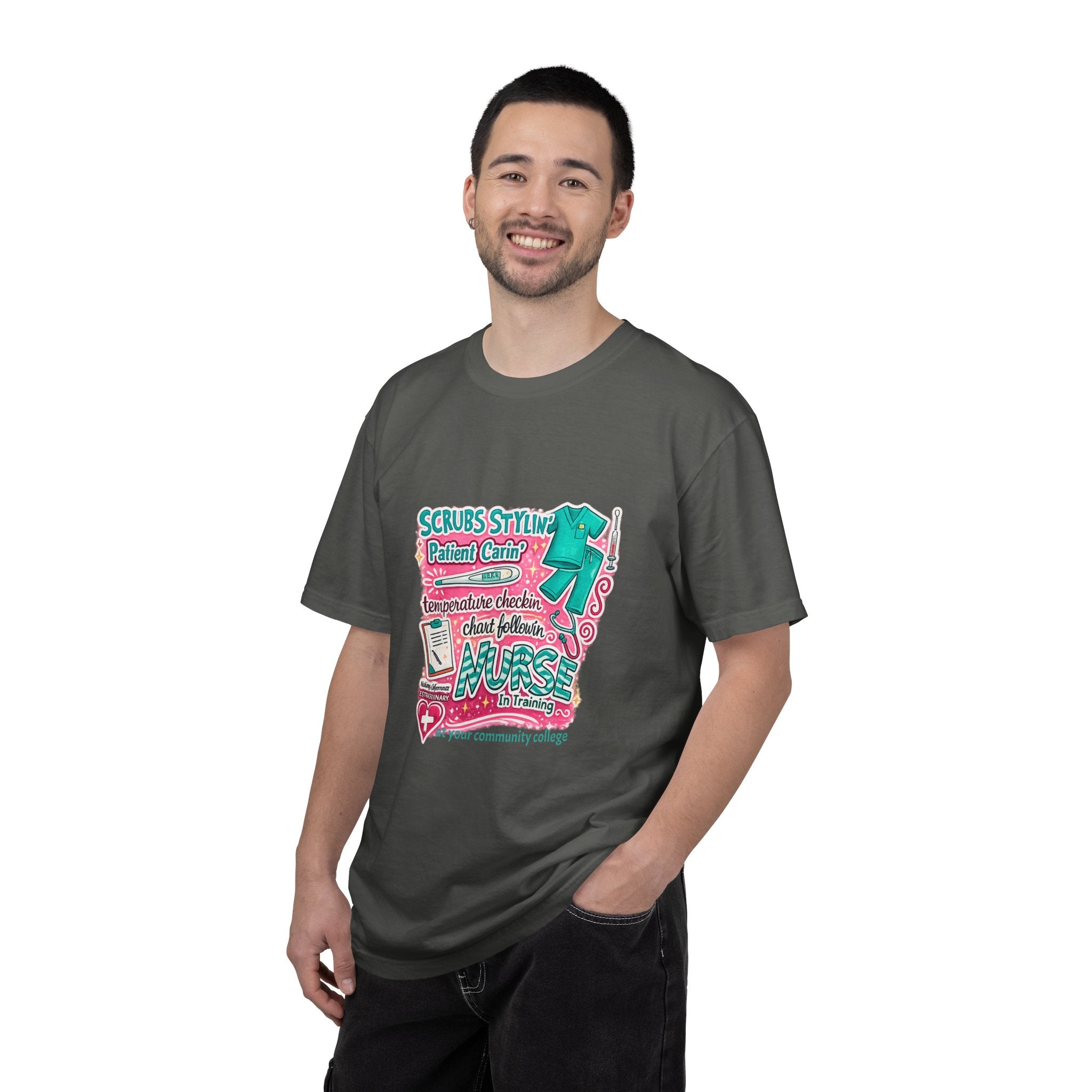 Nurse Scrubs Graphic T-Shirt — 'Scrubs Styling' Cute Medical Humor Tee