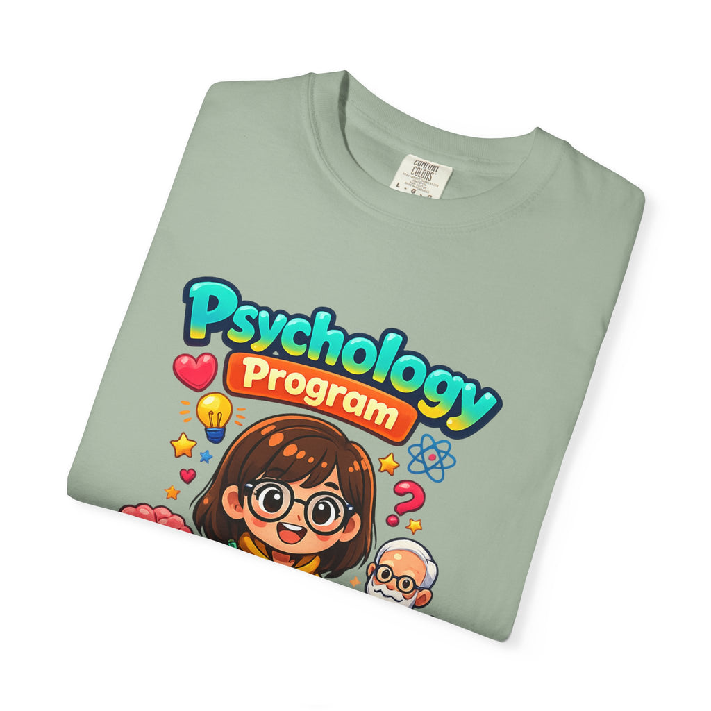 Psychology Program T-Shirt — Cute Student Cartoon Design