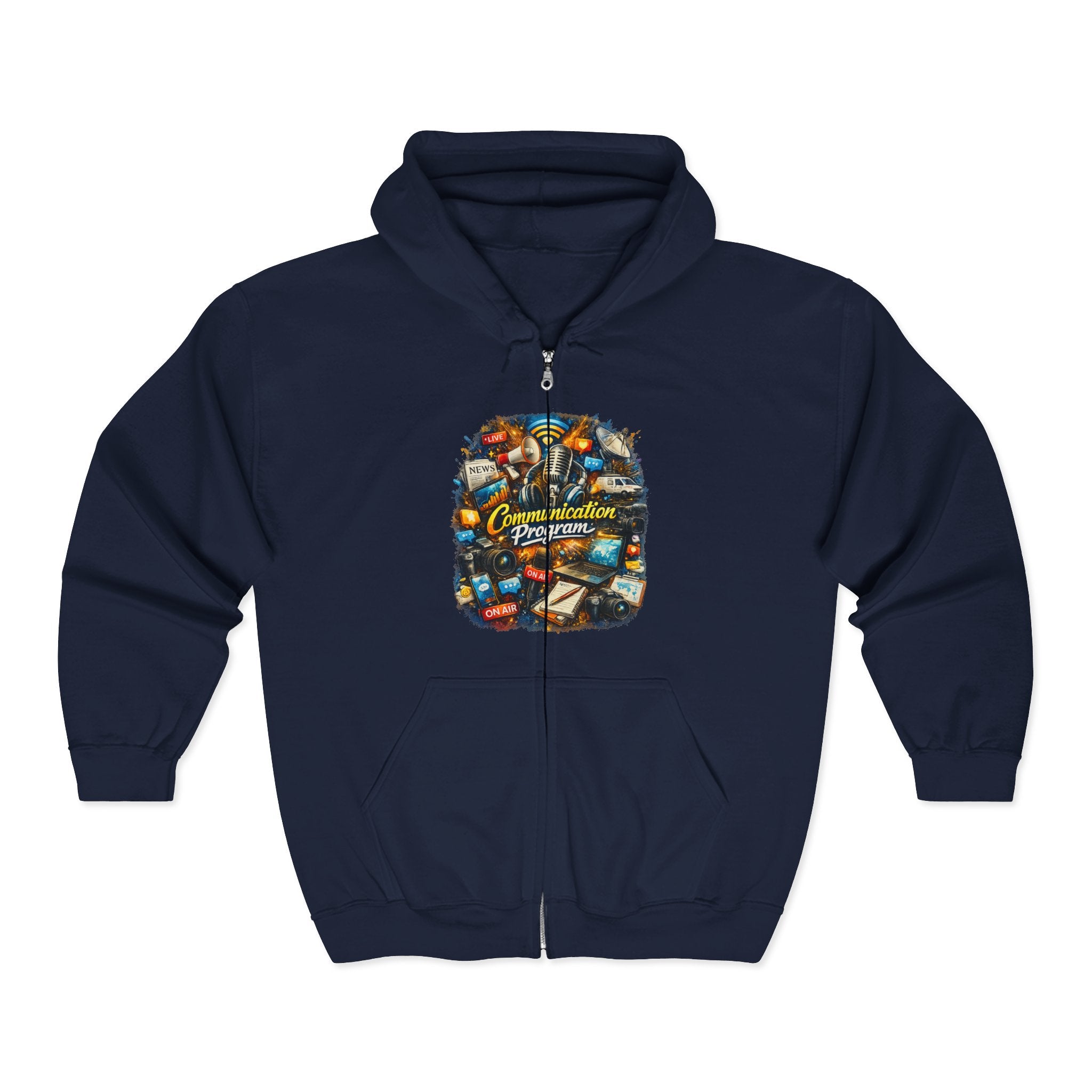 Communication Travel Zip Hoodie