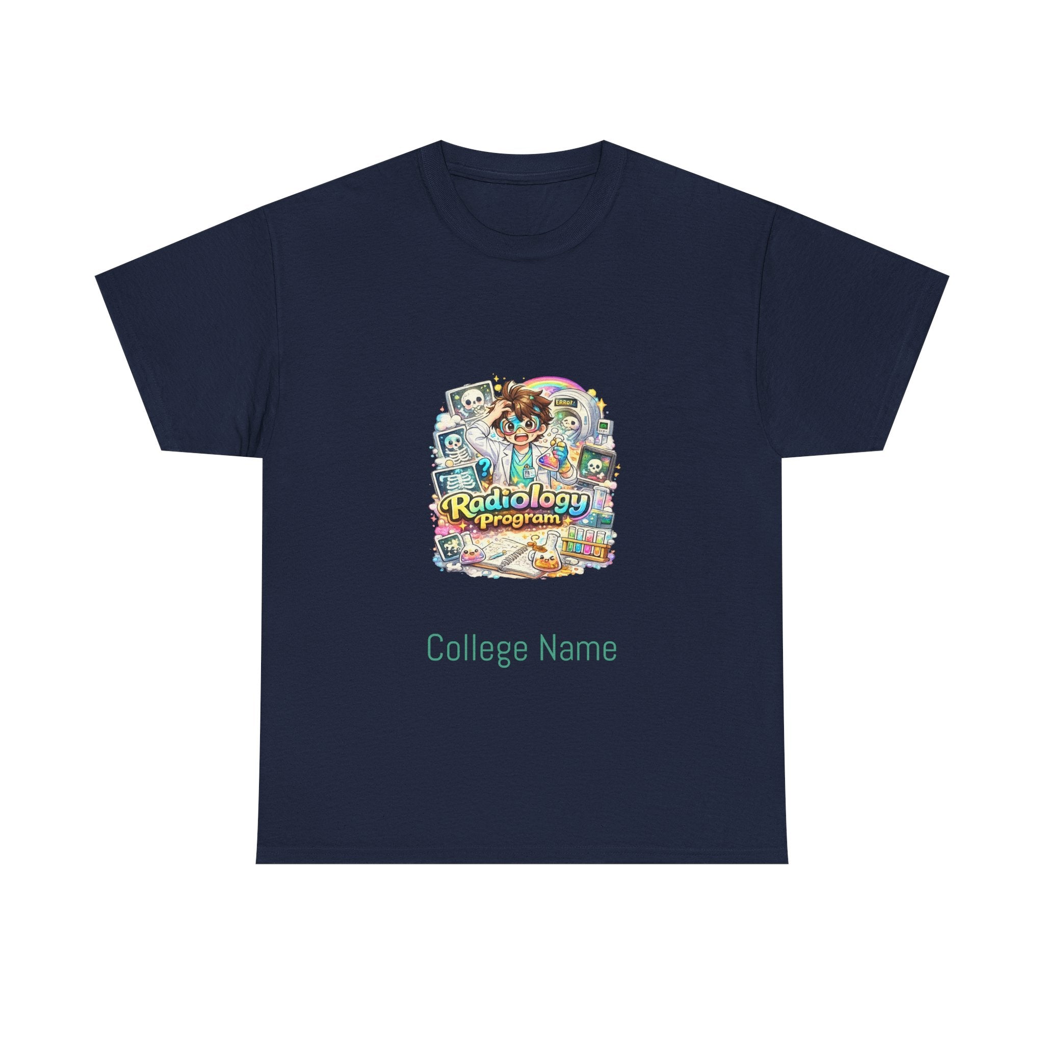 Radiology Tech Vintage Badge T-Shirt — Radiologic Technologist College Shirt