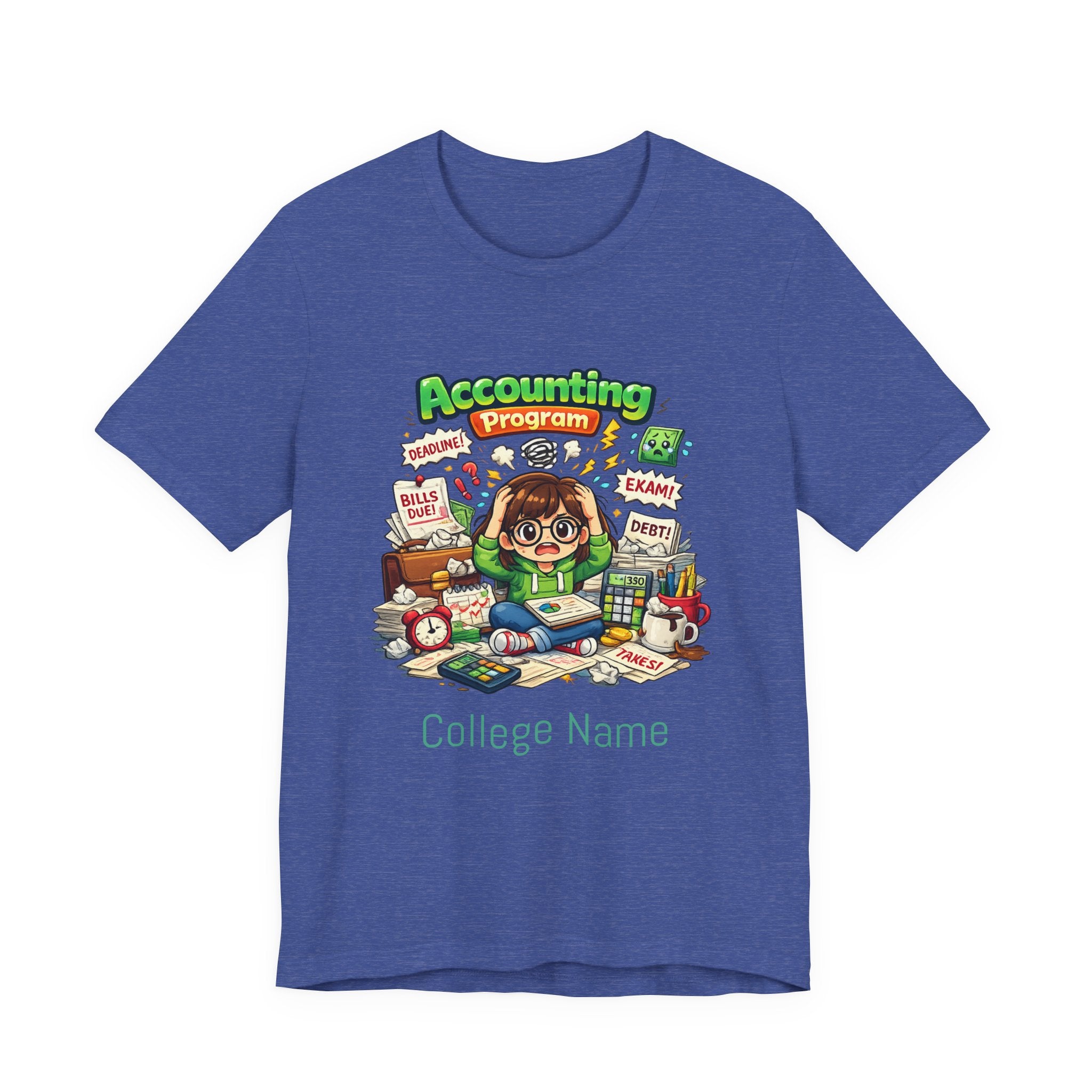 Accounting Program Student Tee — Cute Study Cartoon College Shirt