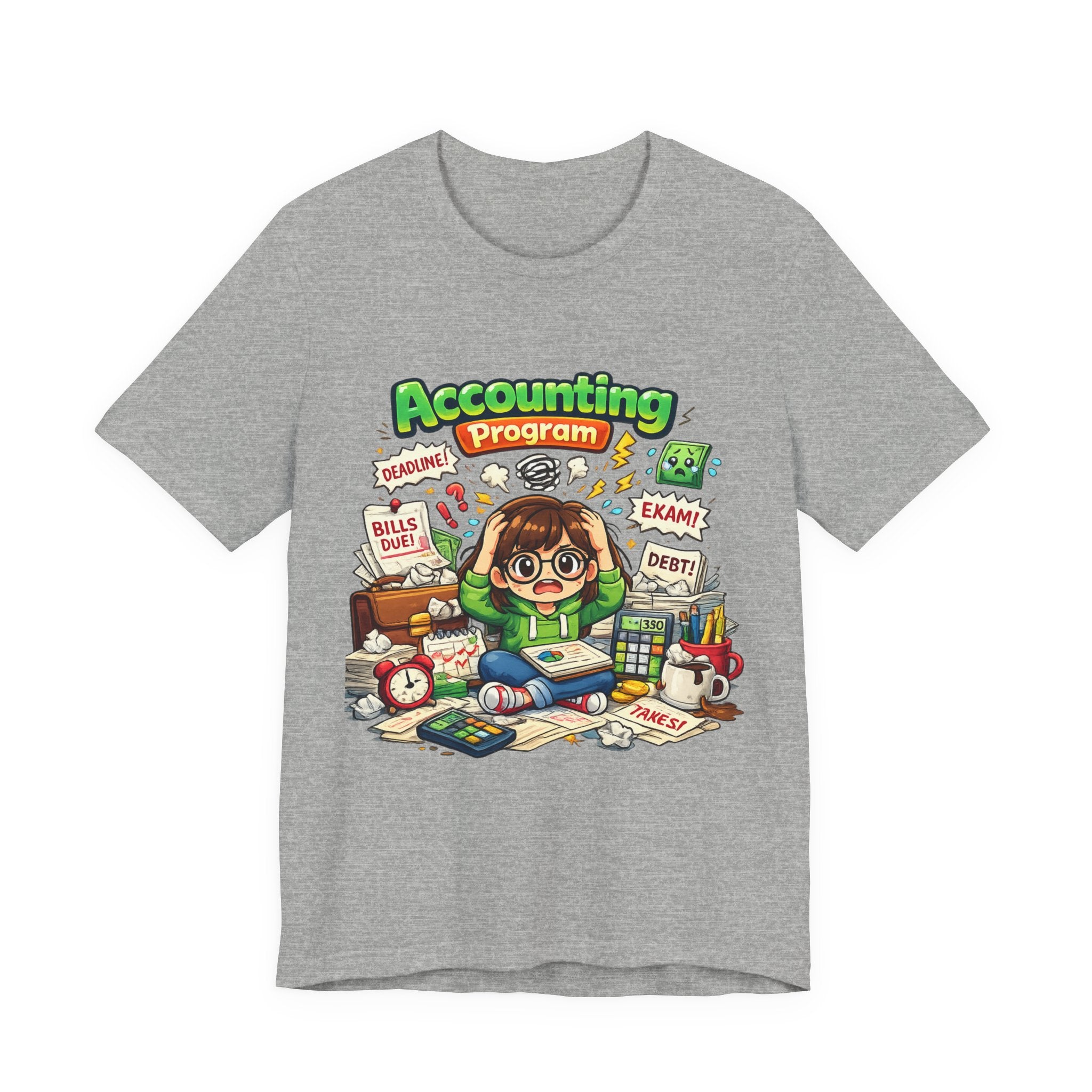 Accounting Program Student Tee — Cute Study Cartoon College Shirt