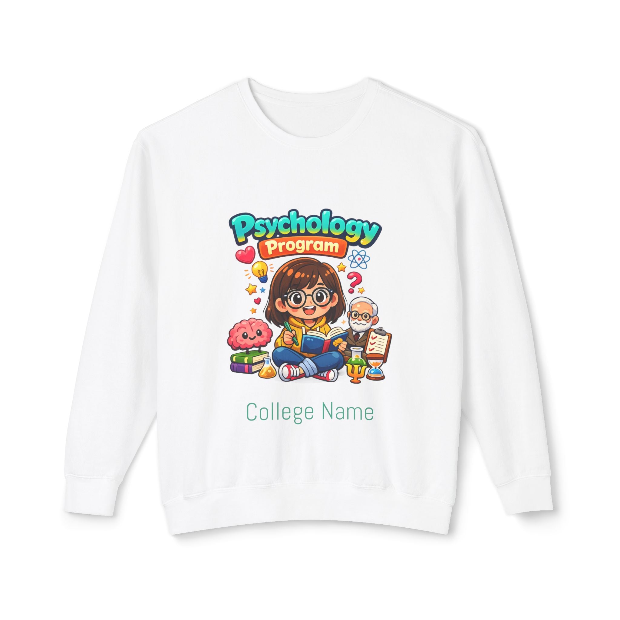 Psychology Program Crewneck Sweatshirt — Cute Student Grad Design