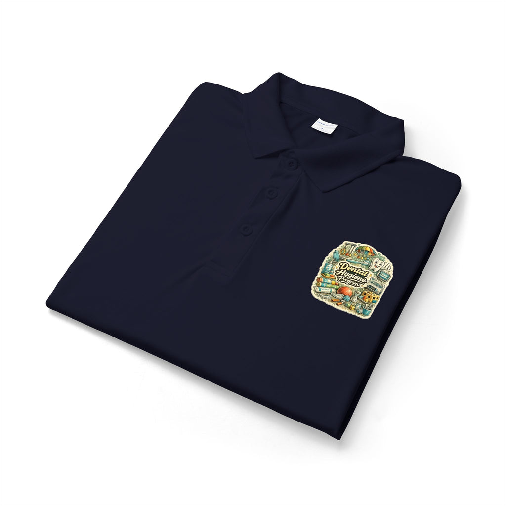 Dental Hygiene Polo Shirt — Embroidered Vintage Camper Shirt