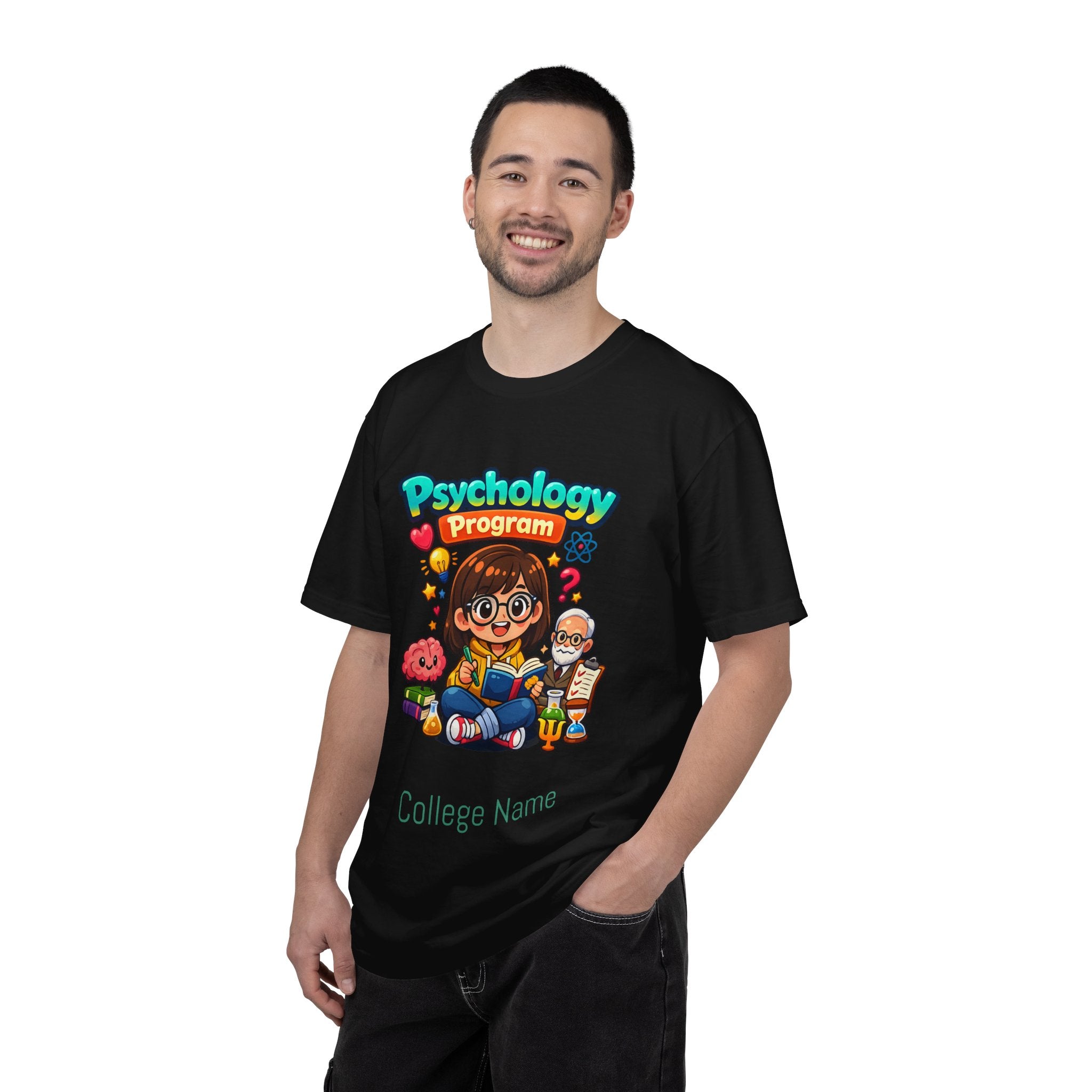 Psychology Program T-Shirt — Cute Student Cartoon Design