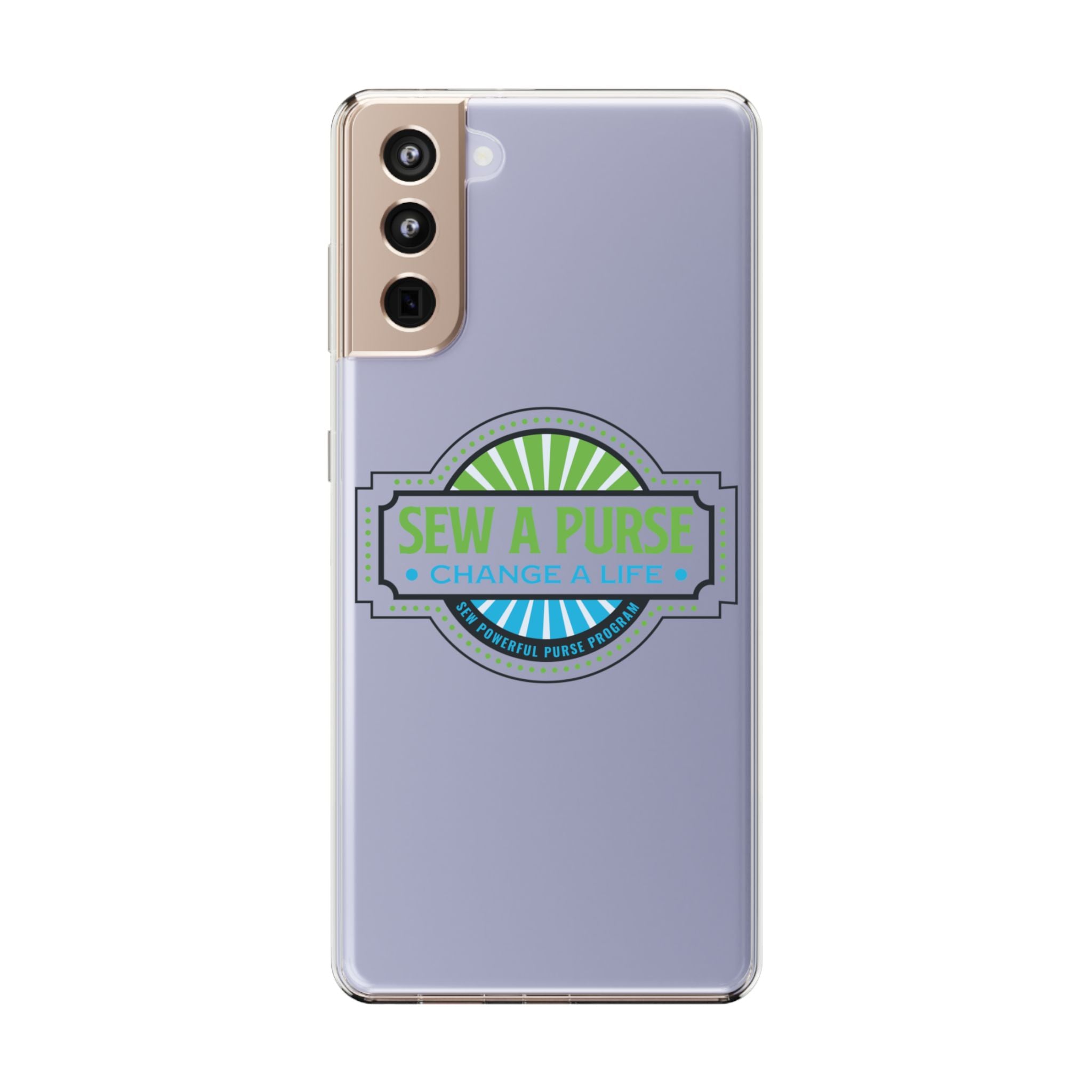 Clear Case — “Sew a Purse, Change a Life” Charity Phone Case