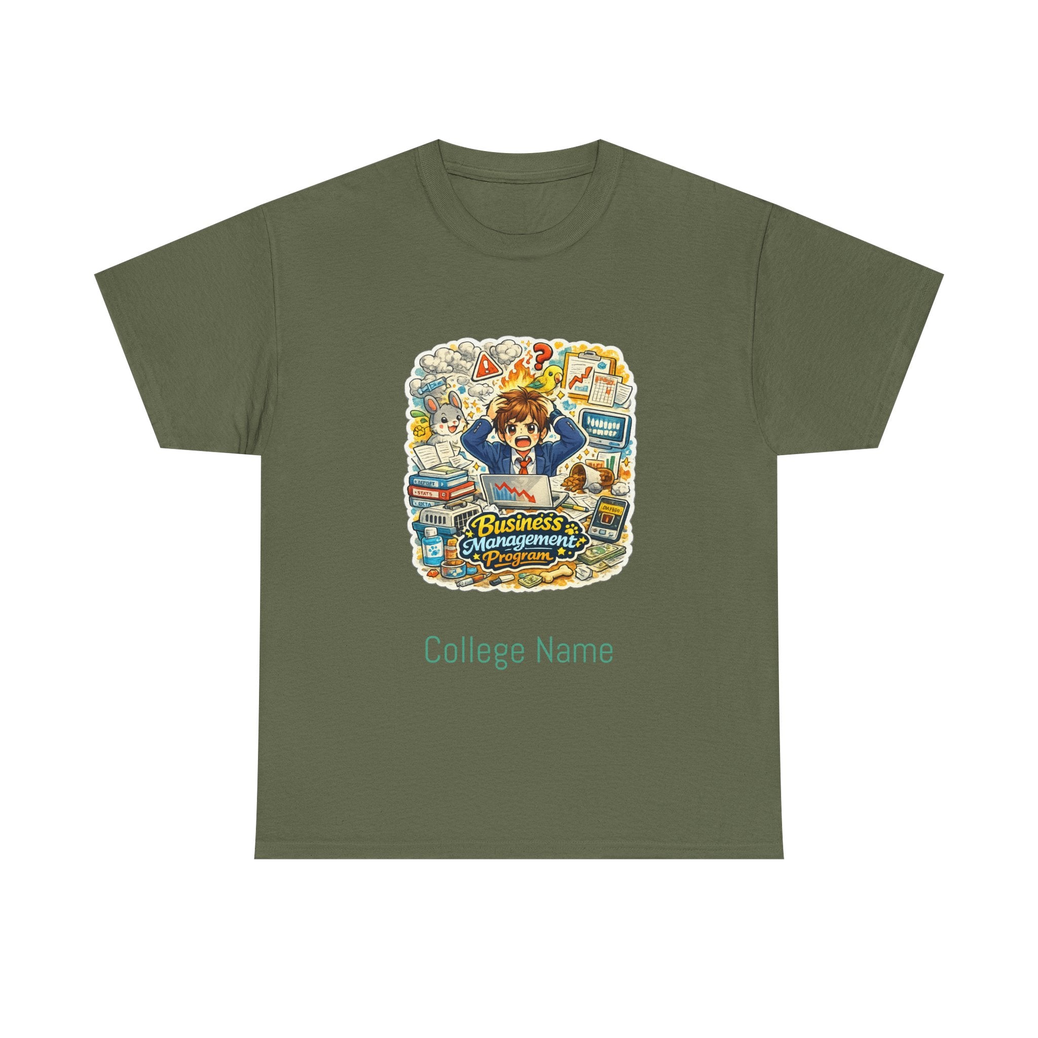 Business Management Major T-Shirt - Cute College Illustration Tee
