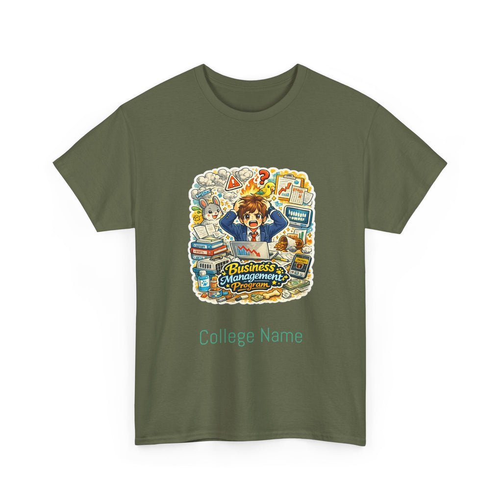 Business Management Major T-Shirt - Cute College Illustration Tee
