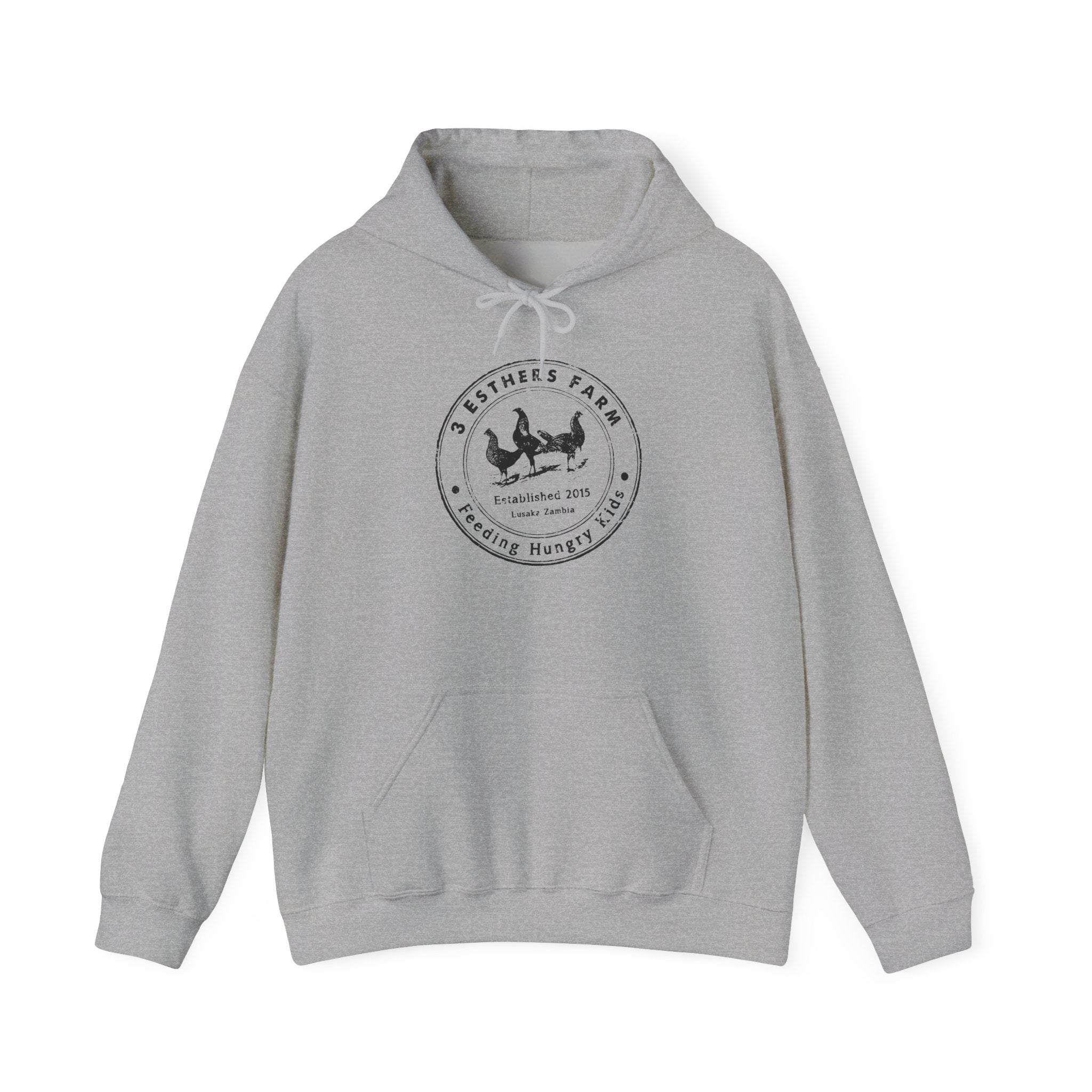 Farmhouse Chicken Hoodie — Crest Logo ‘Est. 2021’ Cozy Pullover