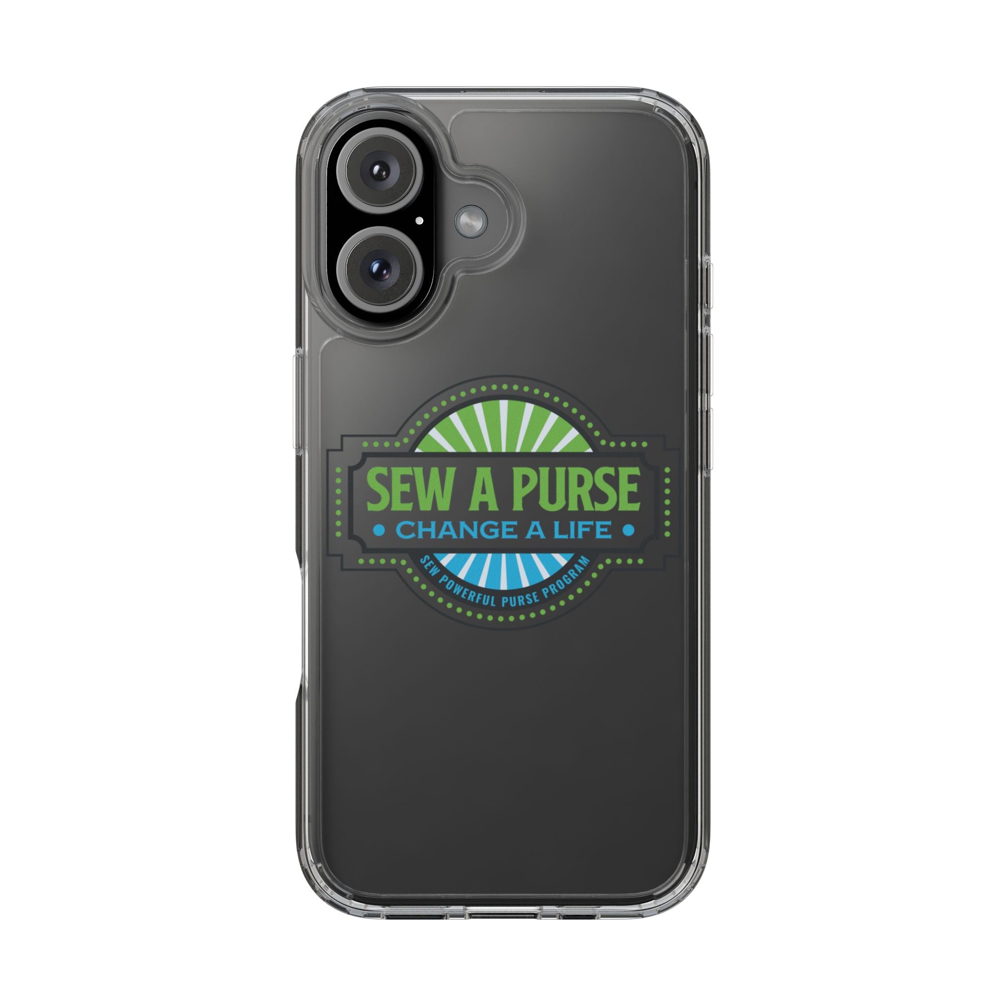 Clear Case — “Sew a Purse, Change a Life” Charity Phone Case