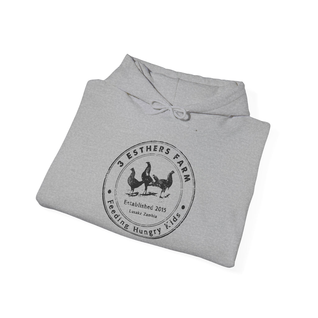 Farmhouse Chicken Hoodie — Crest Logo ‘Est. 2021’ Cozy Pullover
