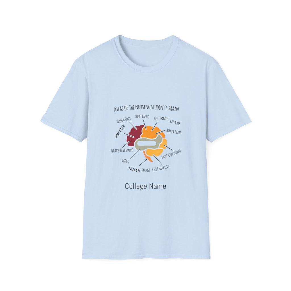 Nursing T-Shirt —  Illustrated Campus Map Tee