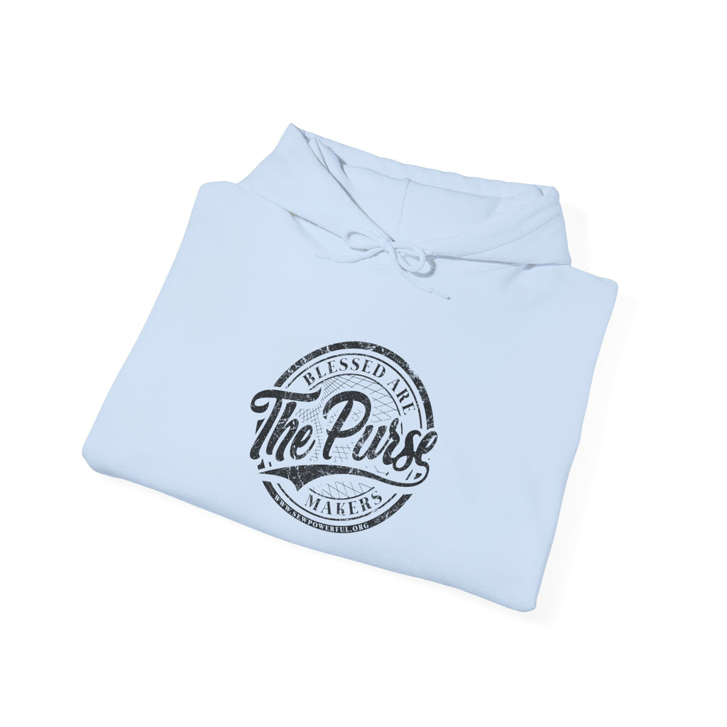 The Purse Vintage Logo Hoodie — Retro Circular Graphic Pullover