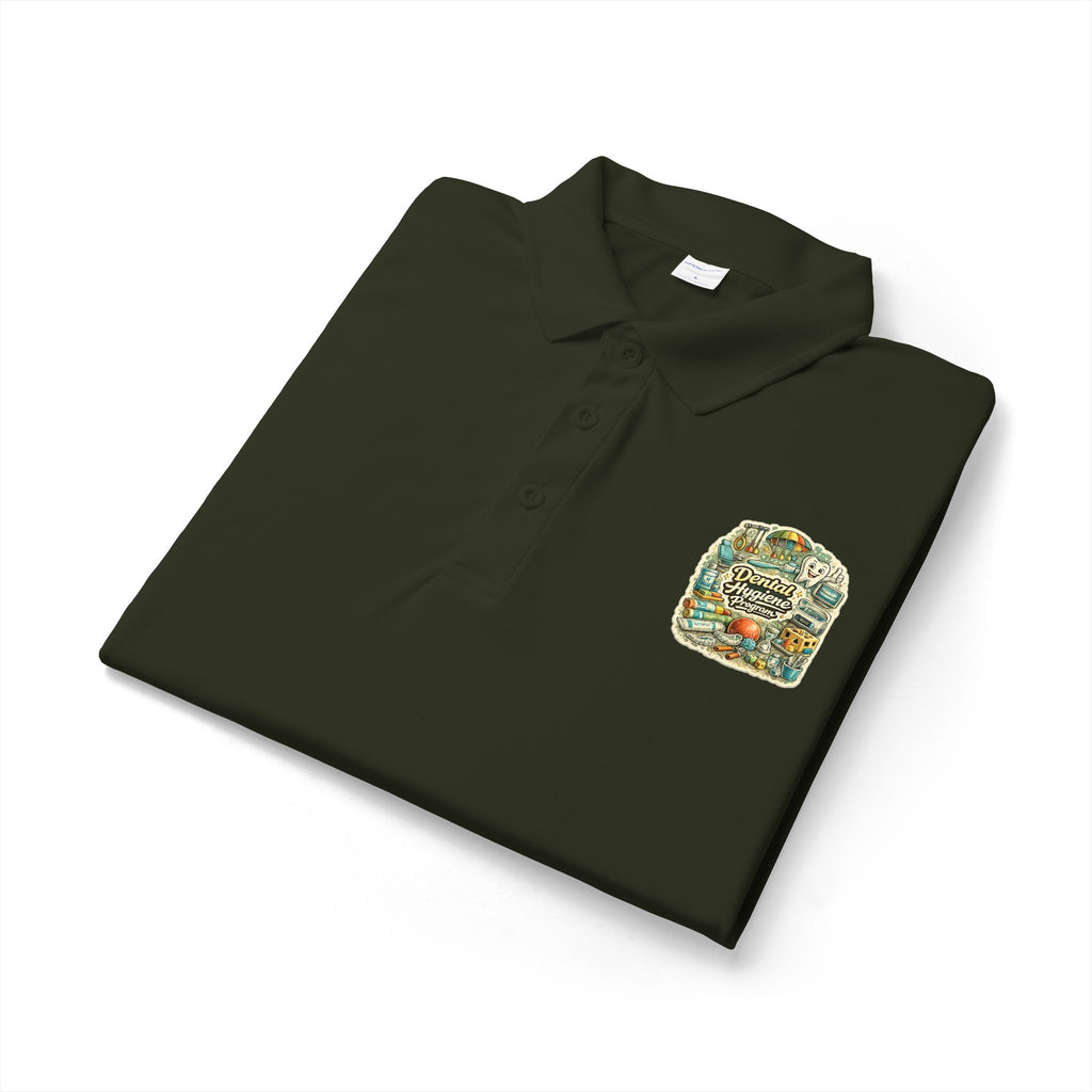 Dental Hygiene Polo Shirt — Embroidered Vintage Camper Shirt