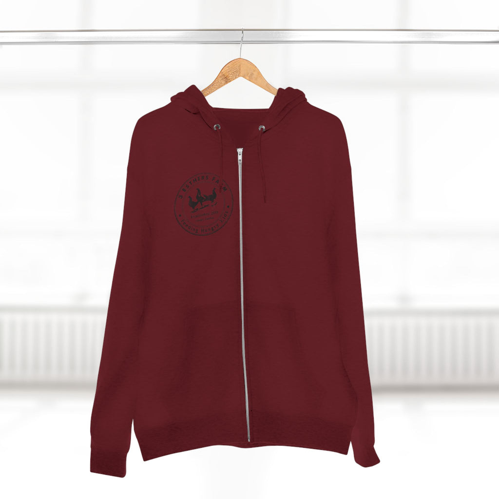 3 Esther Zip Hoodie – Coastal Sailing Badge Chest Print