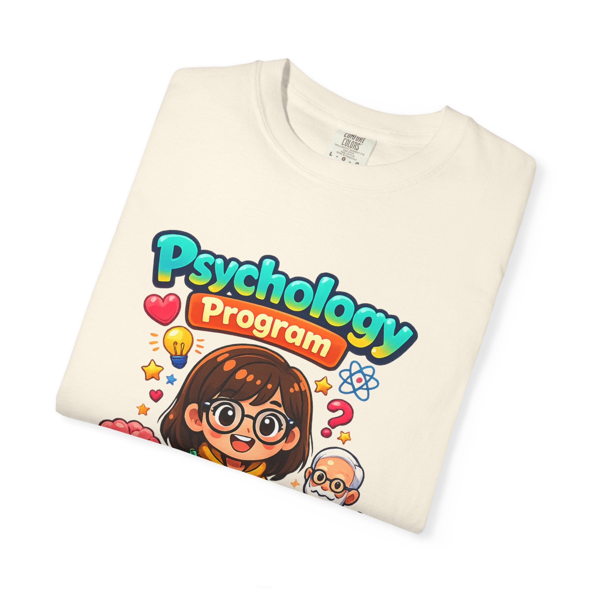 Psychology Program T-Shirt — Cute Student Cartoon Design